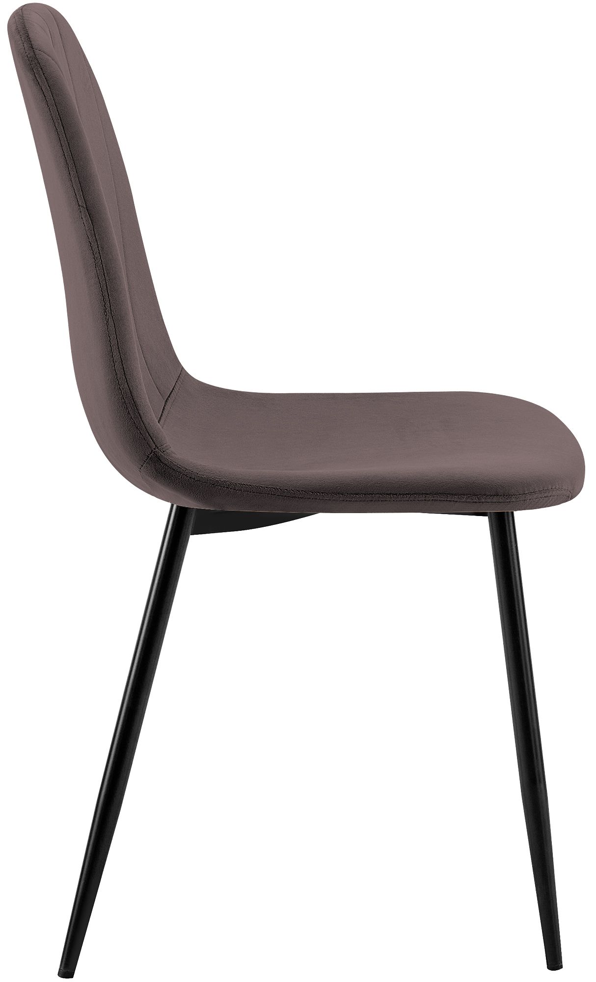 Silla de comedor Baxter de terciopelo