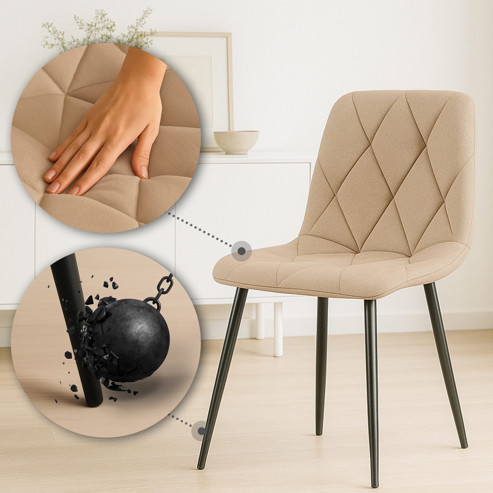 Silla de comedor Clairton
