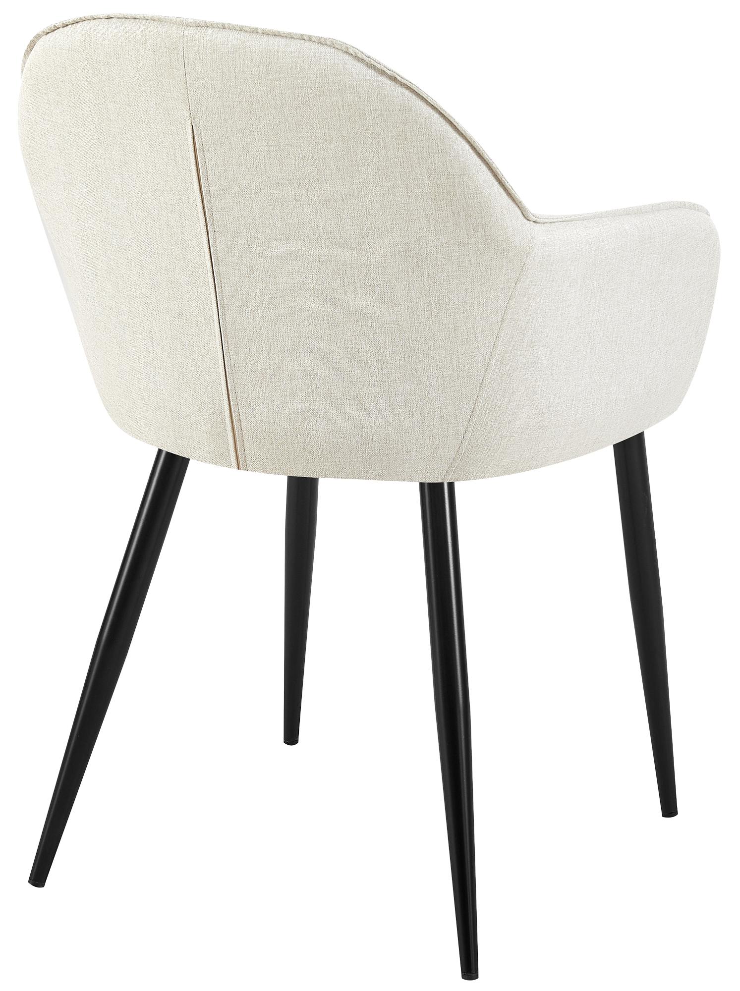 Silla de comedor Boise tapizada en tela