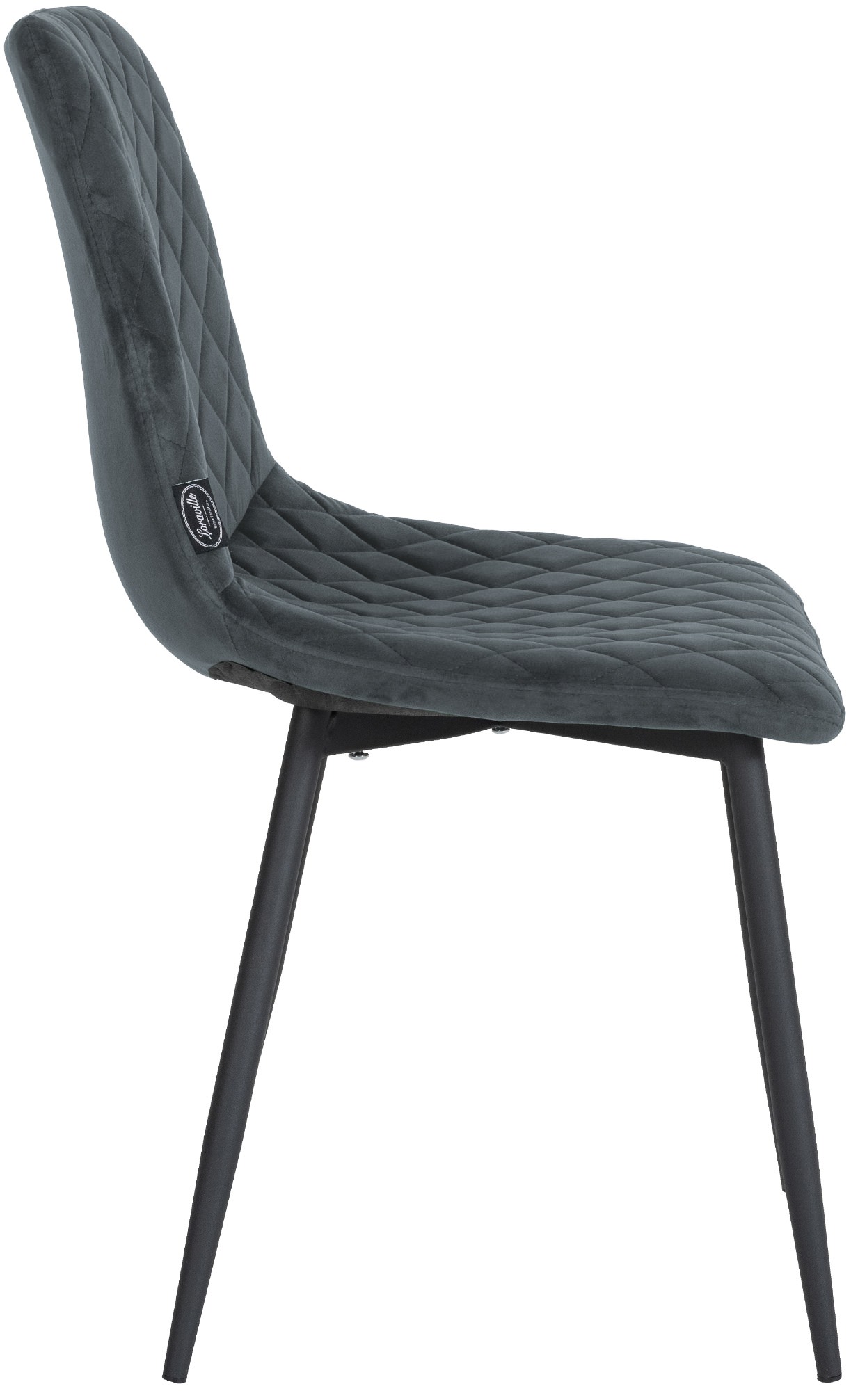 Set de 4 Sillas de comedor Telde en terciopelo