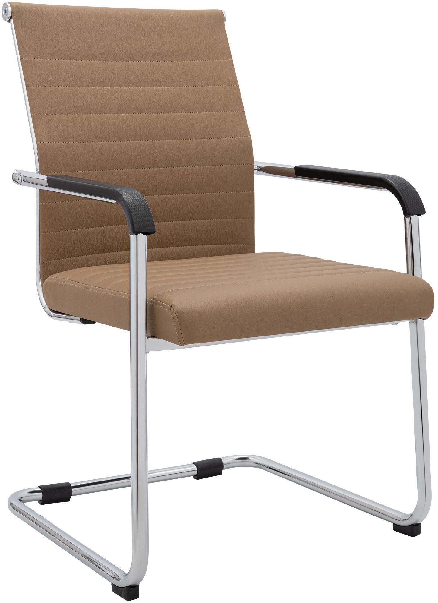 Silla cantilever Hakon en imitación de cuero elegante y cómoda para tu comedor o oficina