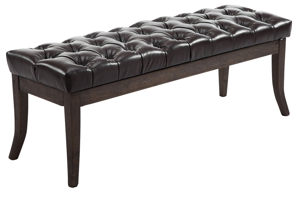 Taburete Recibidor Ramses En Madera Oscura