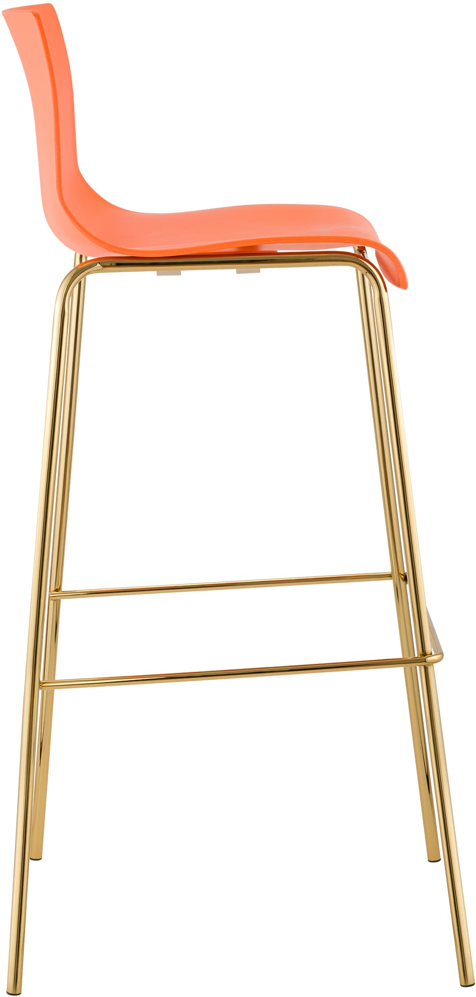 Taburete de Bar Hover Base Cuatro Patas Plástico Dorado