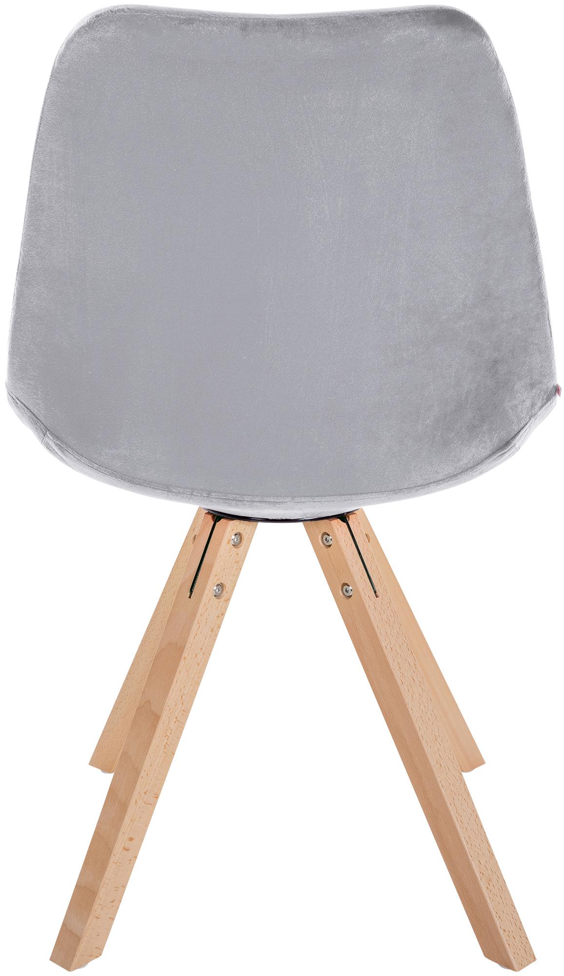 Pack de 4 sillas de salón Sofia en terciopelo
