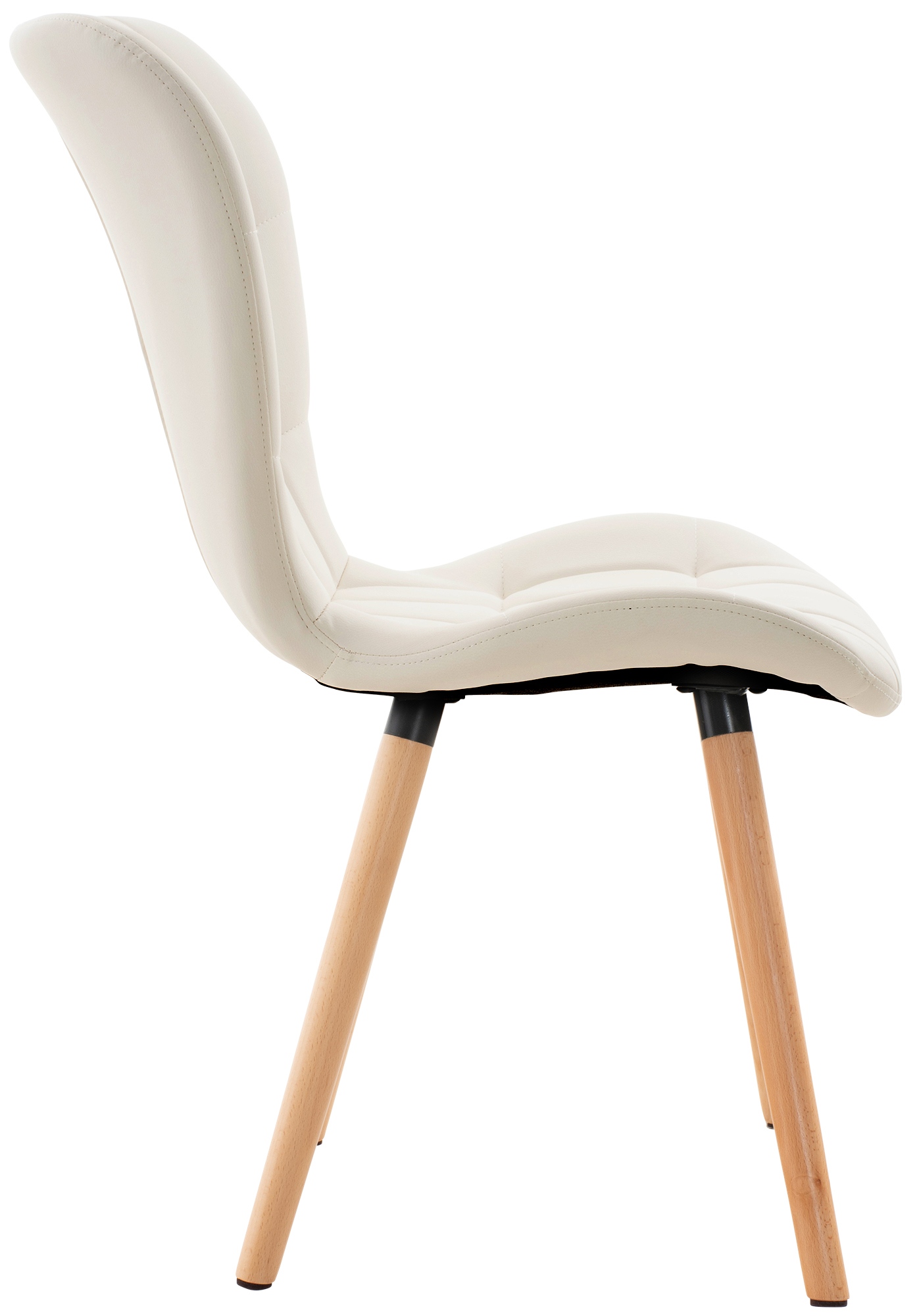 Silla de Comedor Elda Tapizada en Cuero Sintético
