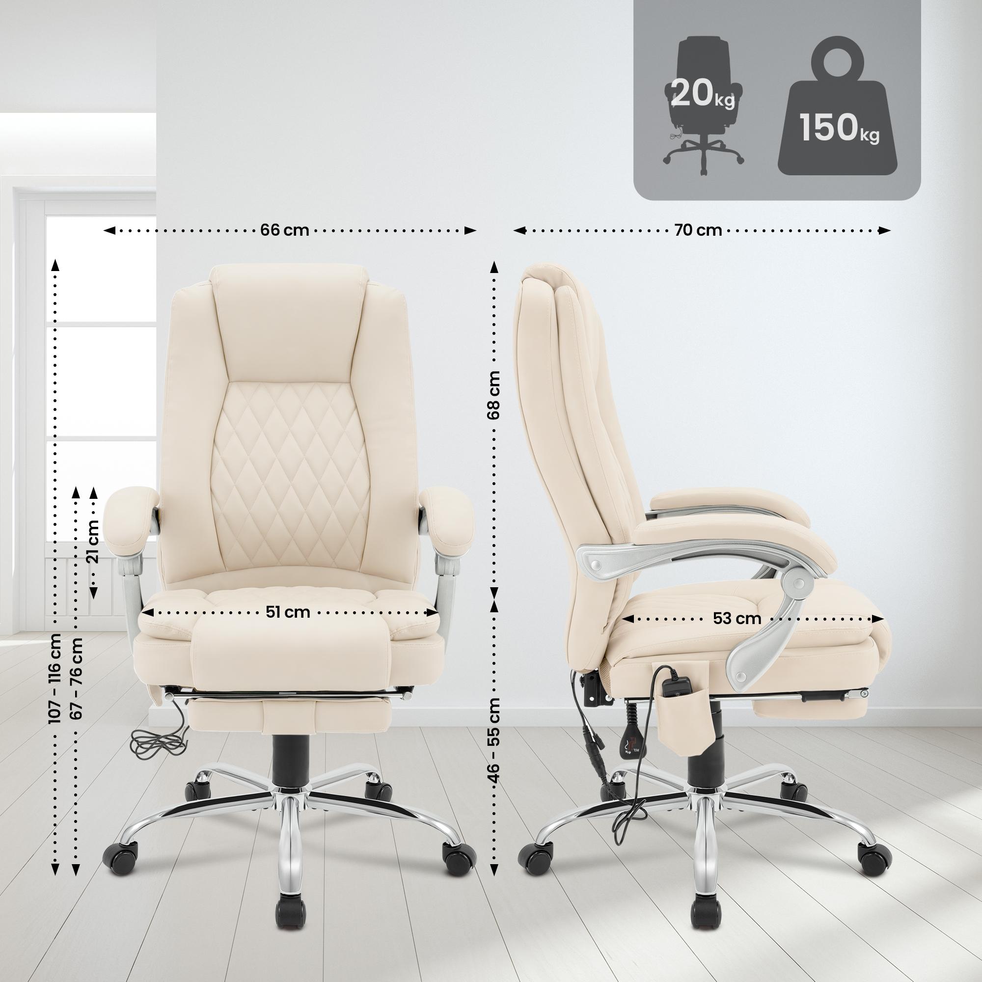 Silla de oficina Rubia con función de masaje