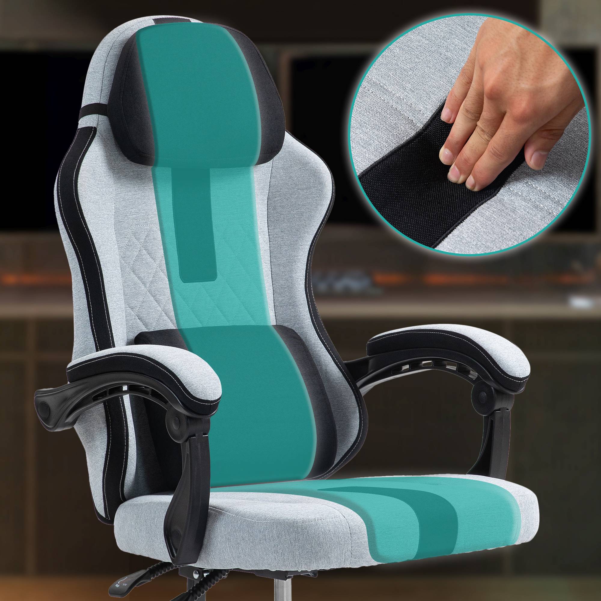 Silla de oficina tela Miltona