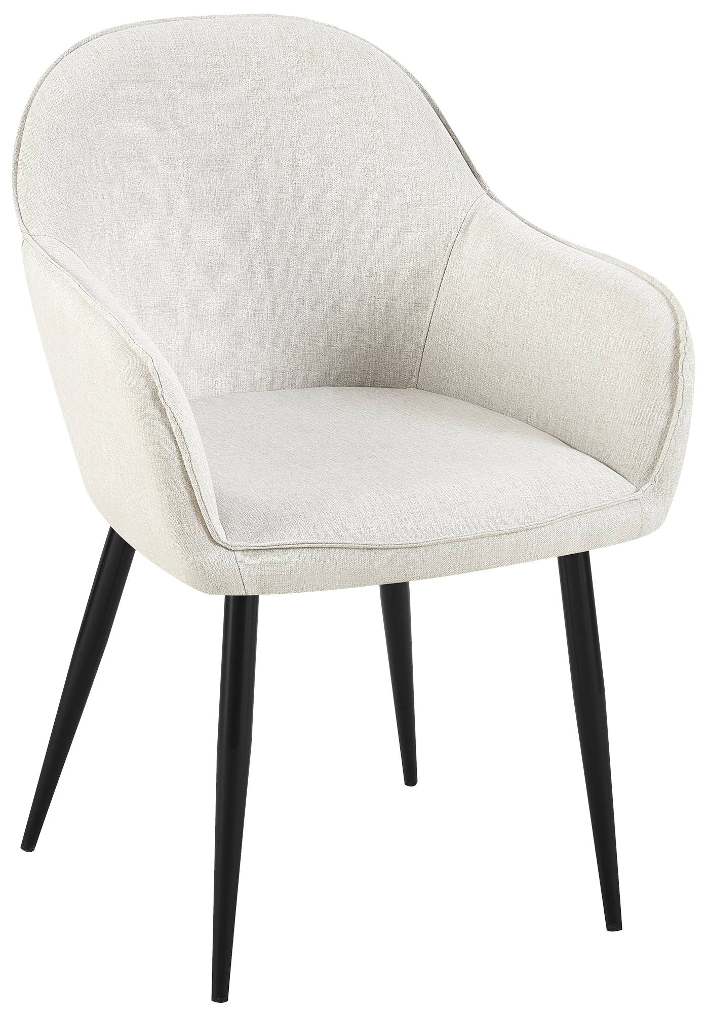 Silla de comedor Boise tapizada en tela