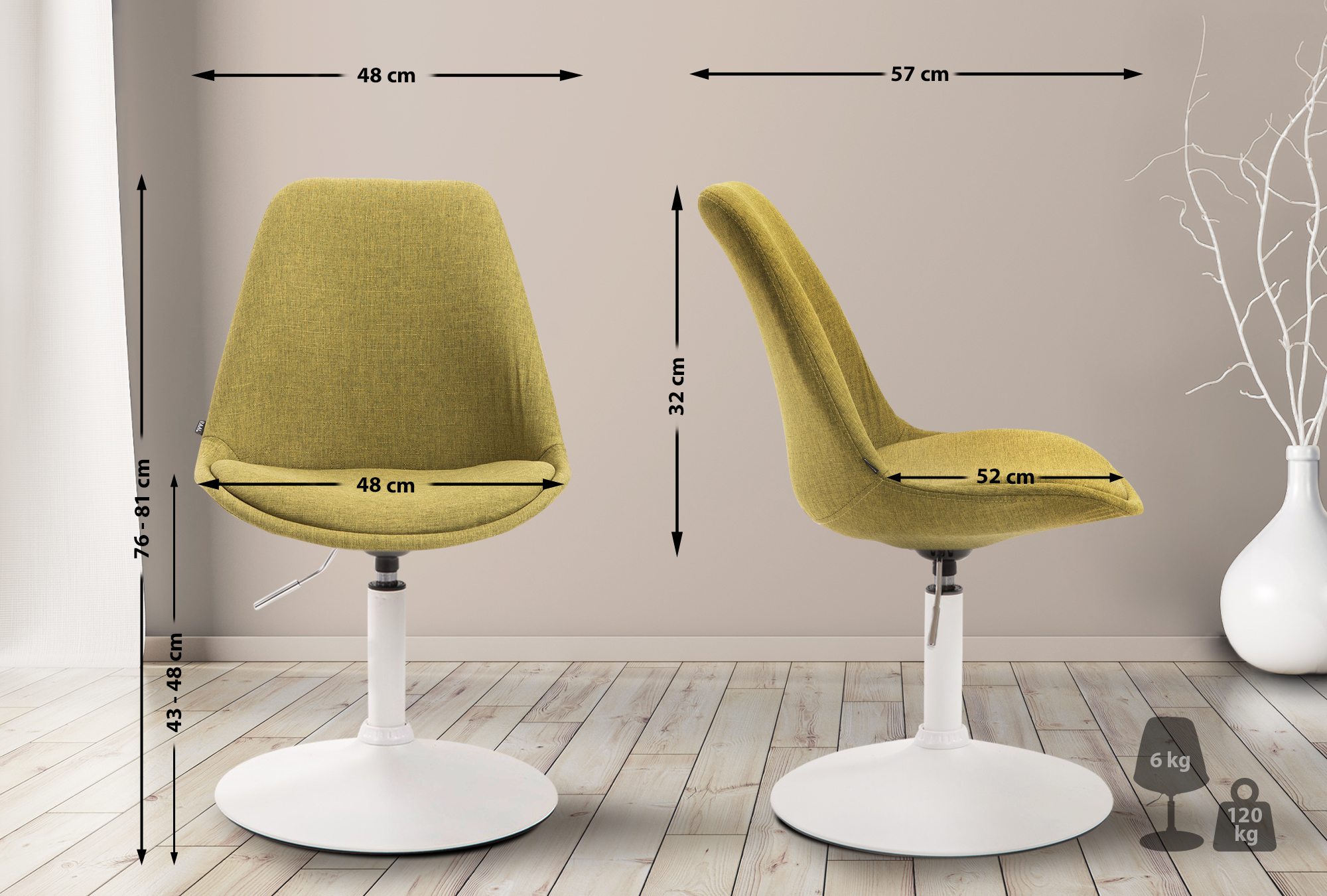 Silla De Comedor Maverick En Tela