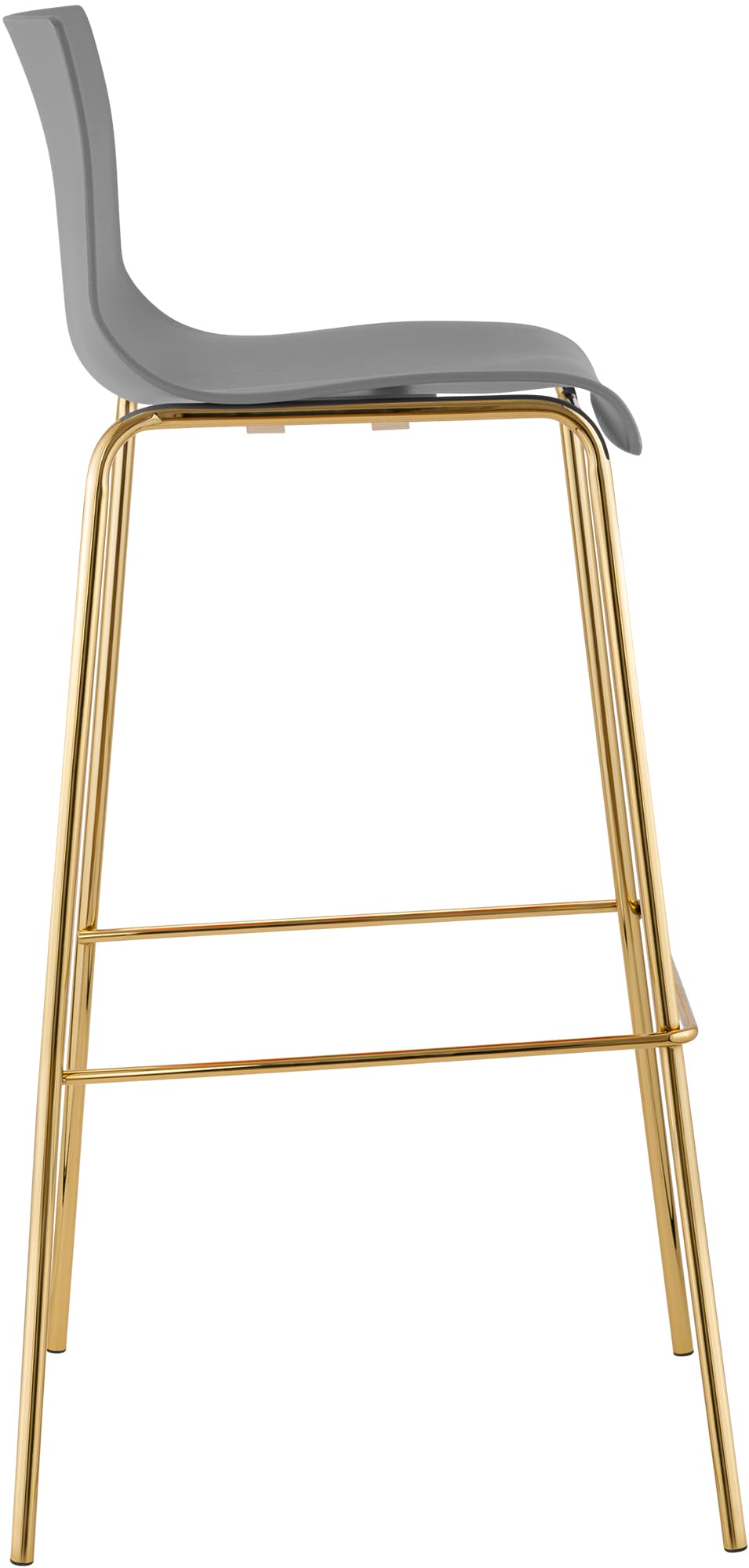 Taburete de Bar Hover Base Cuatro Patas Plástico Dorado