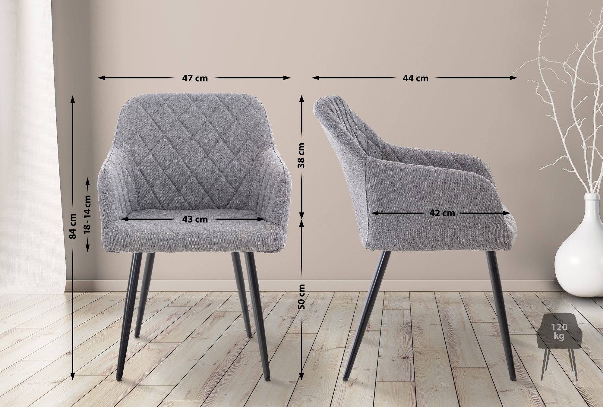Silla de comedor Shila