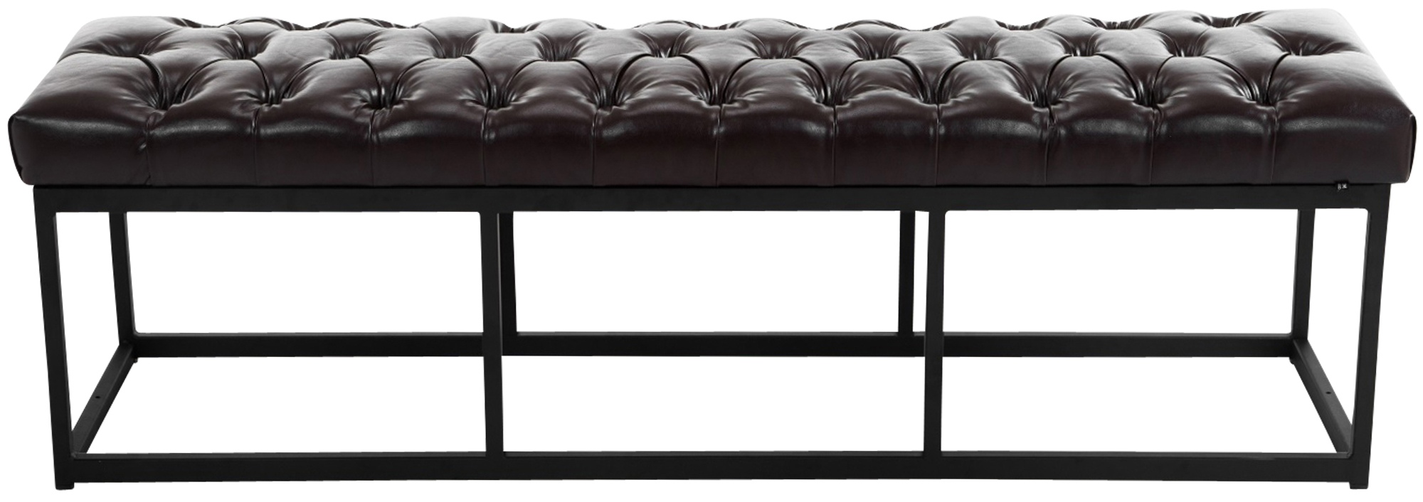 Taburete Pie de Cama Amun Con Base en Negro