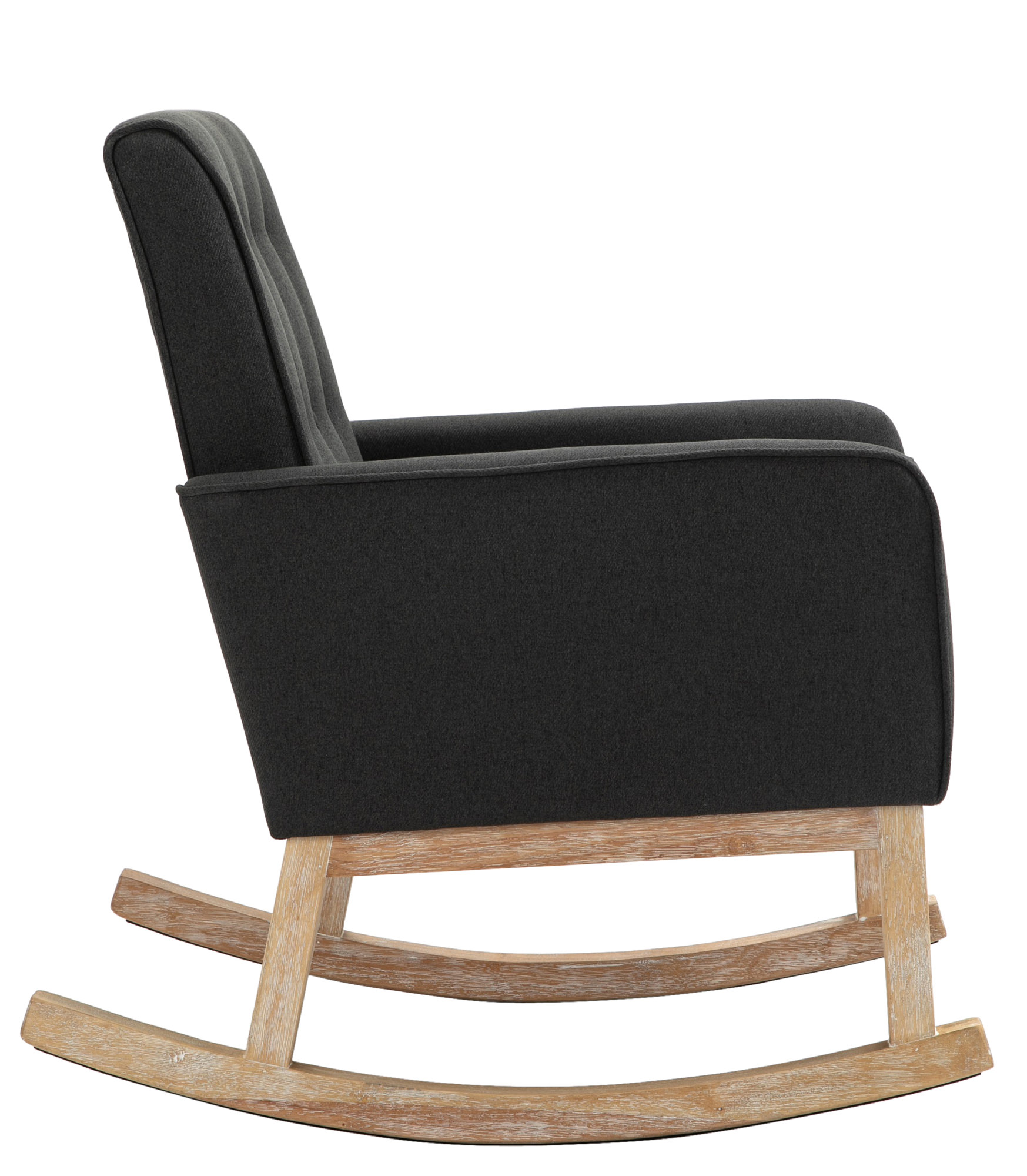 Silla mecedora Dream tapizada en tela