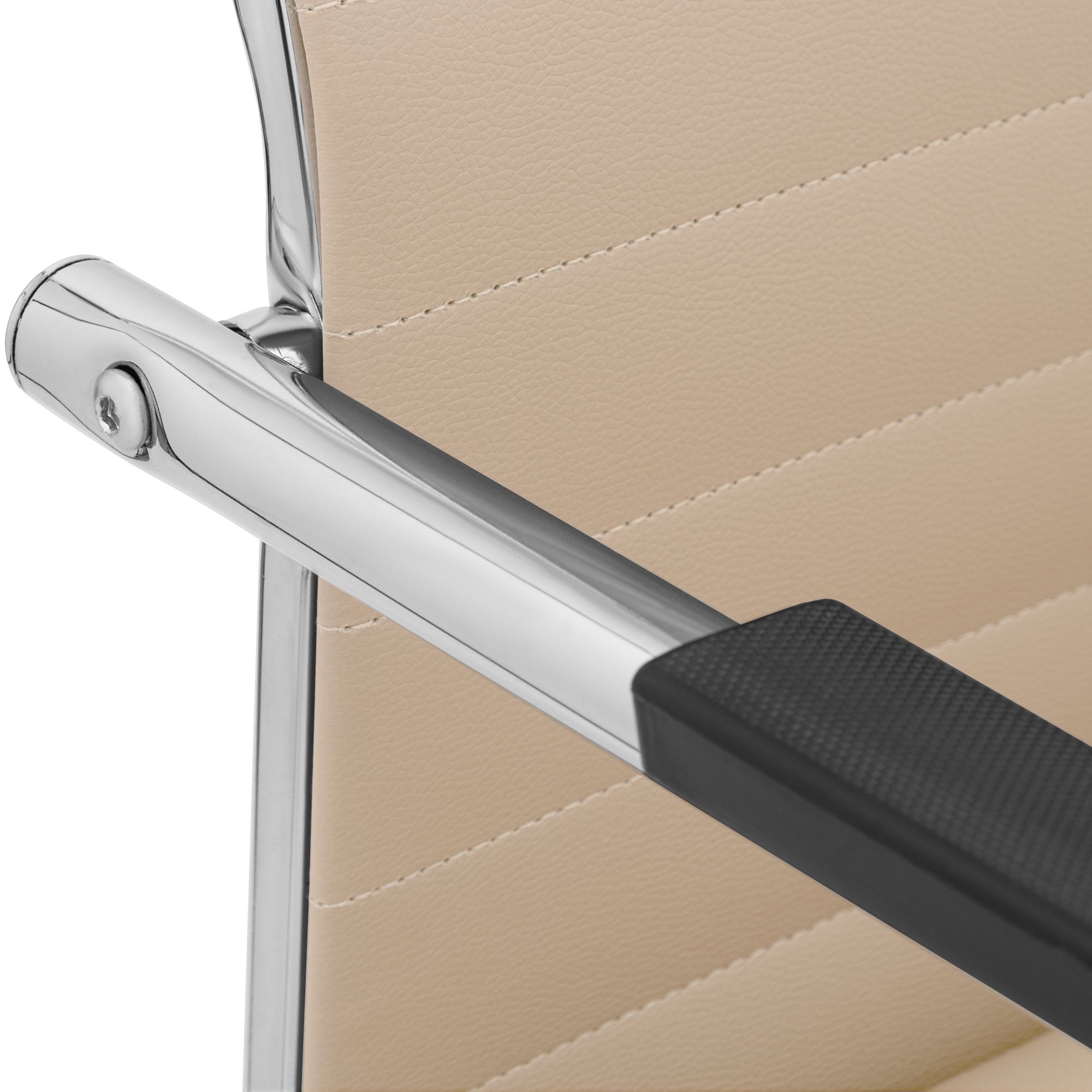 Silla cantilever Hakon en imitación de cuero elegante y cómoda para tu comedor o oficina