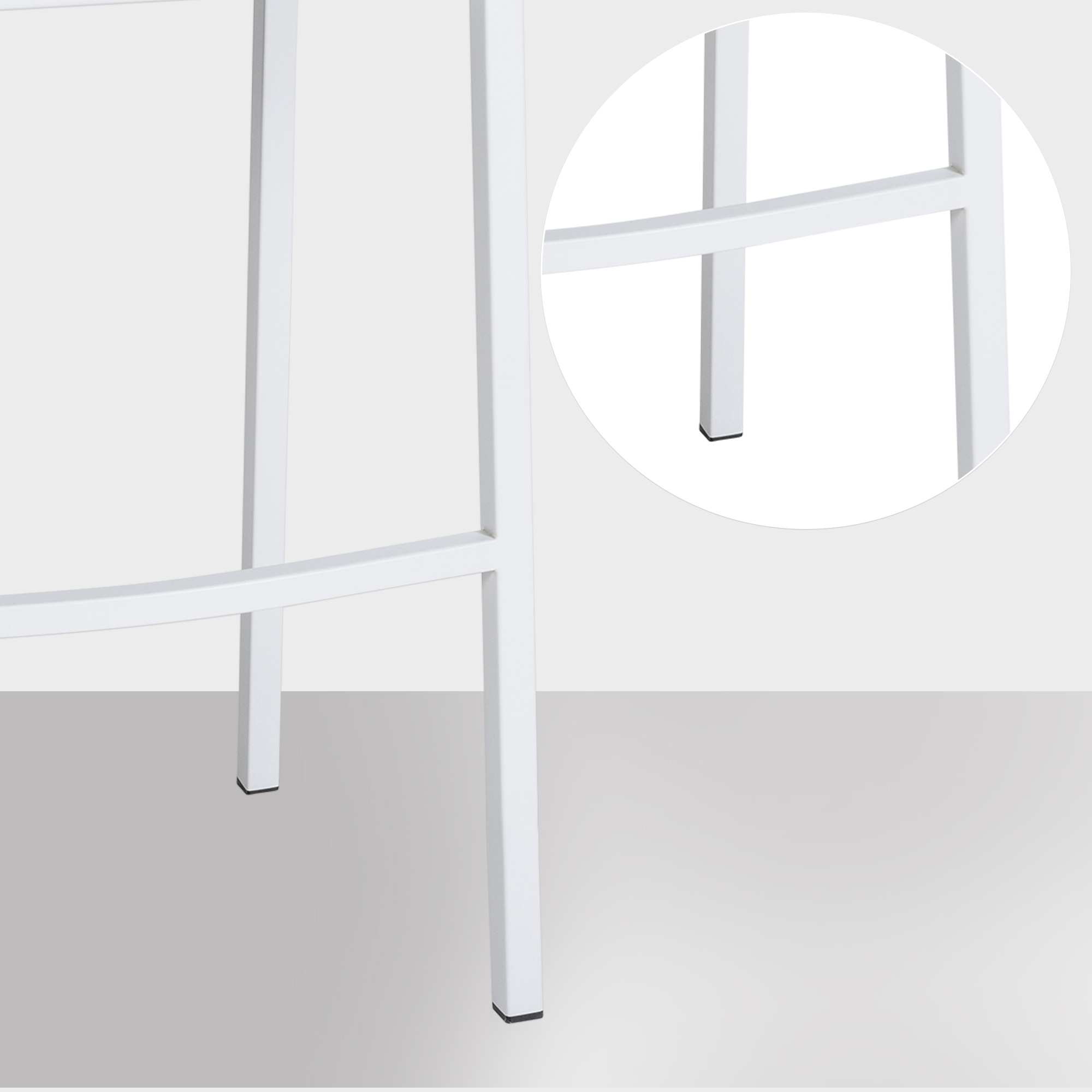 Taburete de Bar Damaso con Fieltro y Base de Cuatro Patas