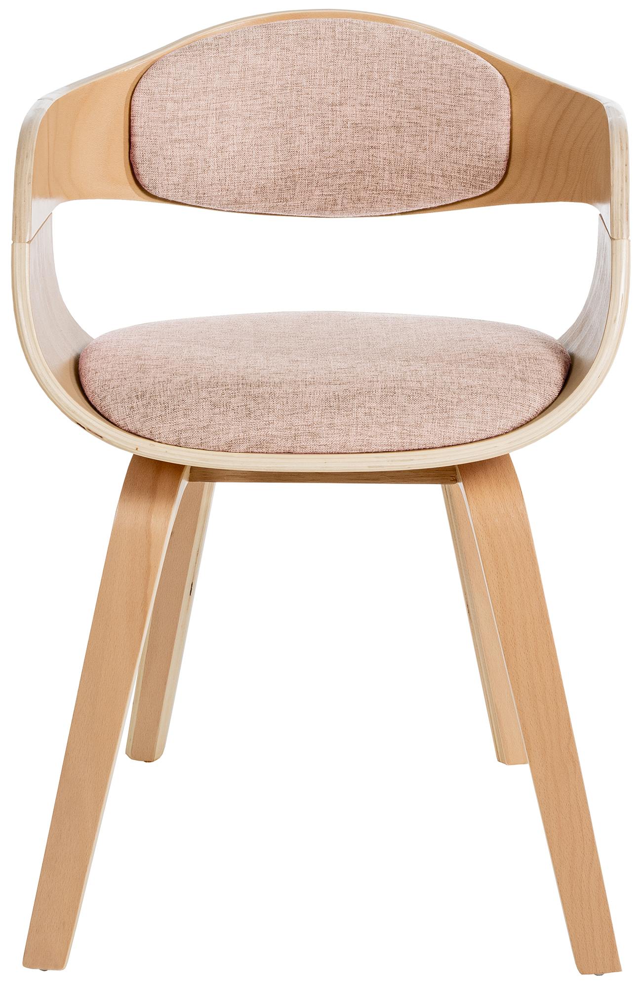 Set de 2 sillas de comedor Kingston de tela y madera