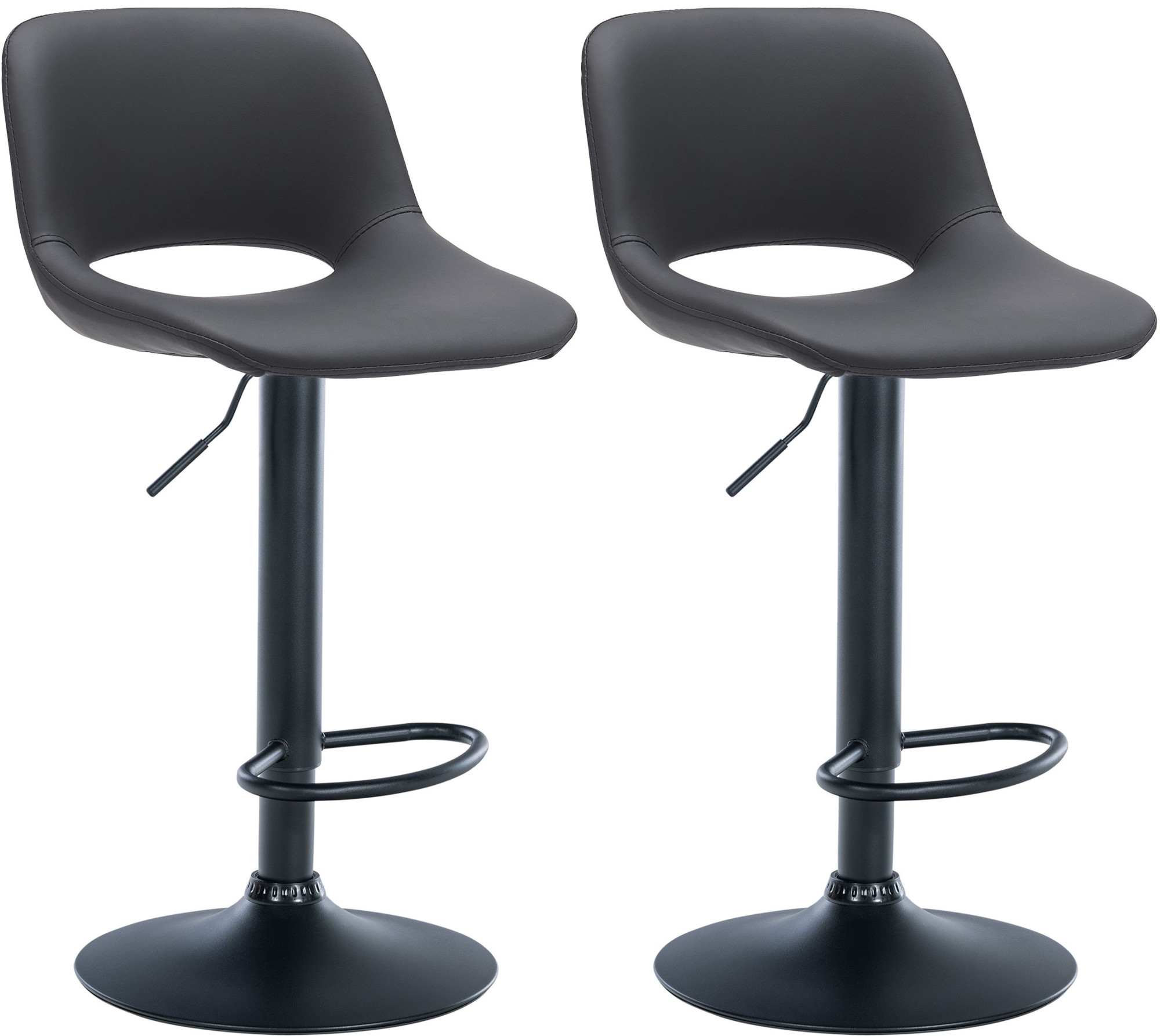 Set de 2 Taburetes de bar Camden En Polipiel