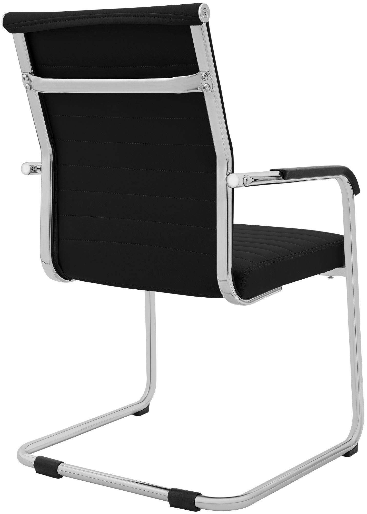 Silla cantilever Hakon en imitación de cuero elegante y cómoda para tu comedor o oficina