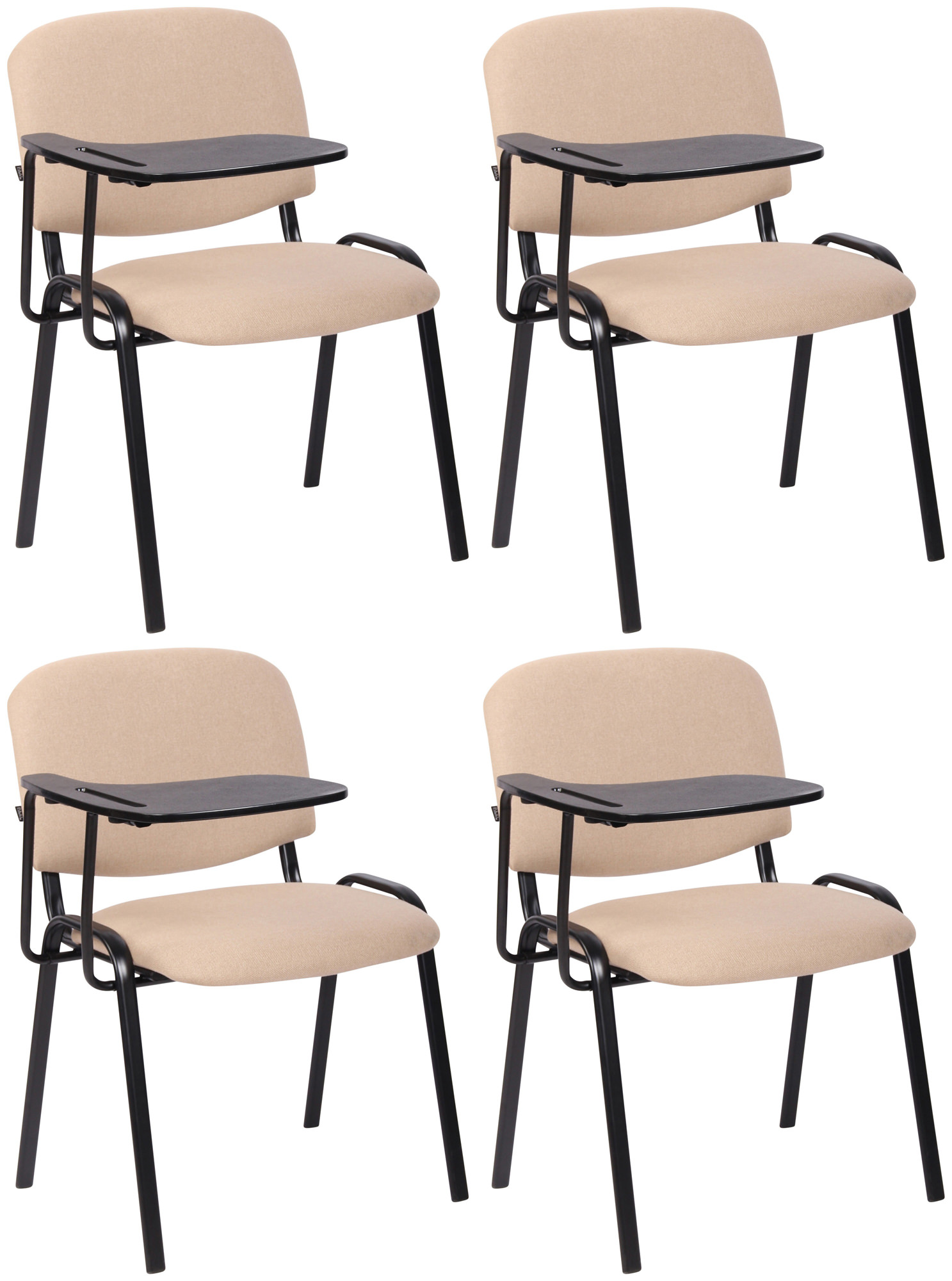 Juego de 4 sillas Ken en tela con mesa plegable