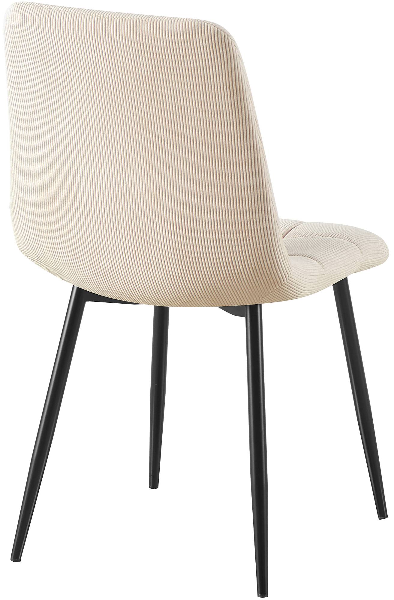 Set de 2 sillas de comedor Antibes de pana