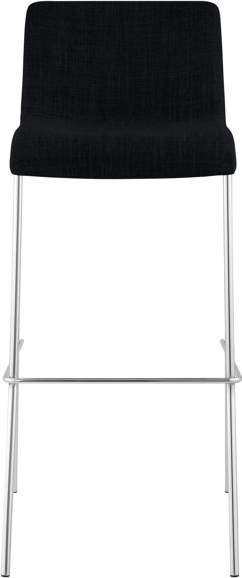Juego de 2 taburetes de bar Hover, tela, base de cuatro patas