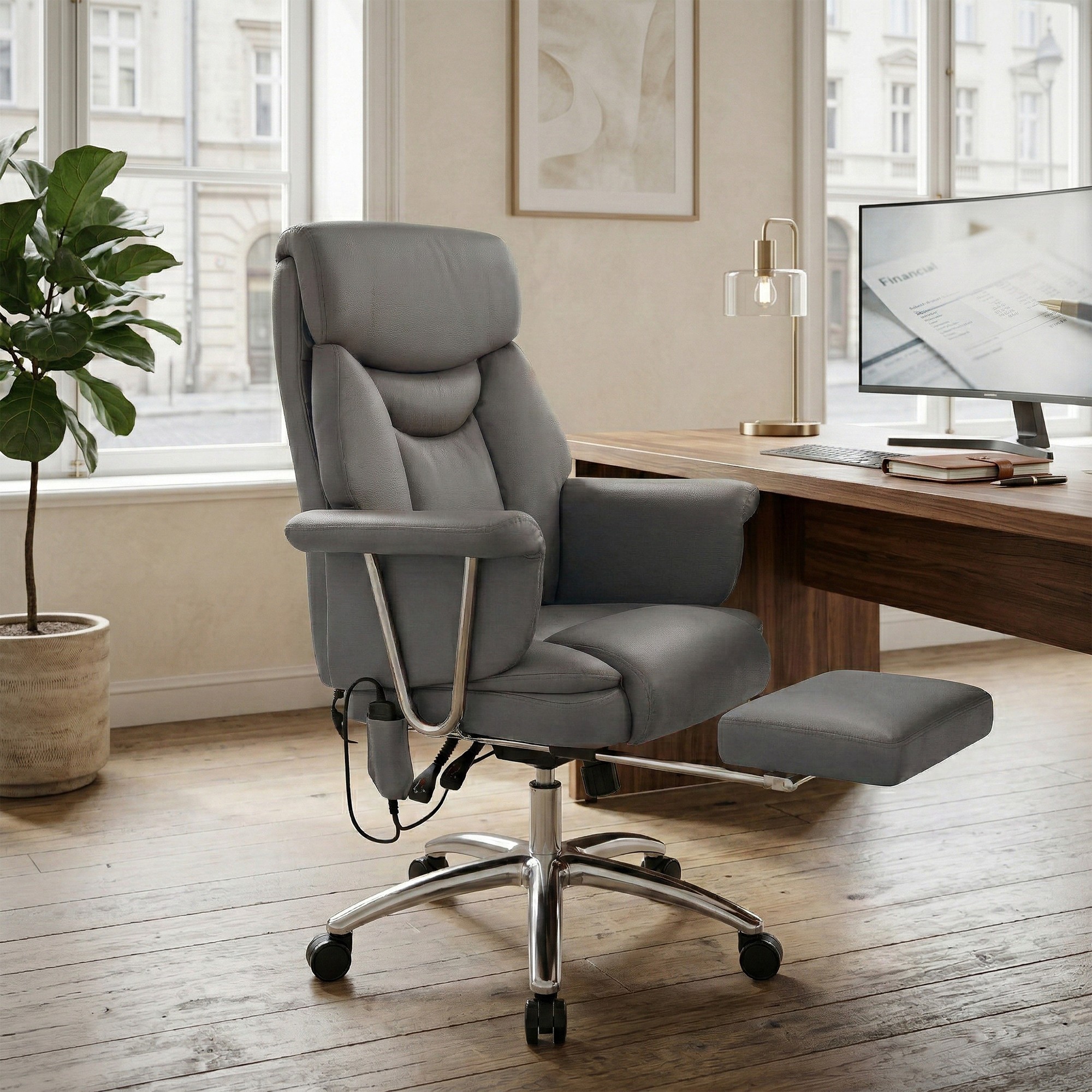 Silla de oficina Dahra con funcion de masaje