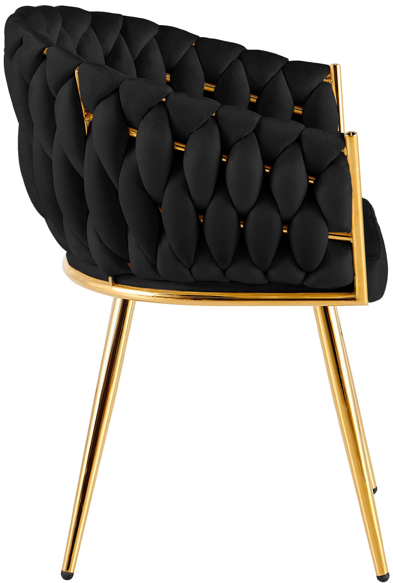 Silla de comedor Molise terciopelo dorado elegante y cómoda para tu hogar