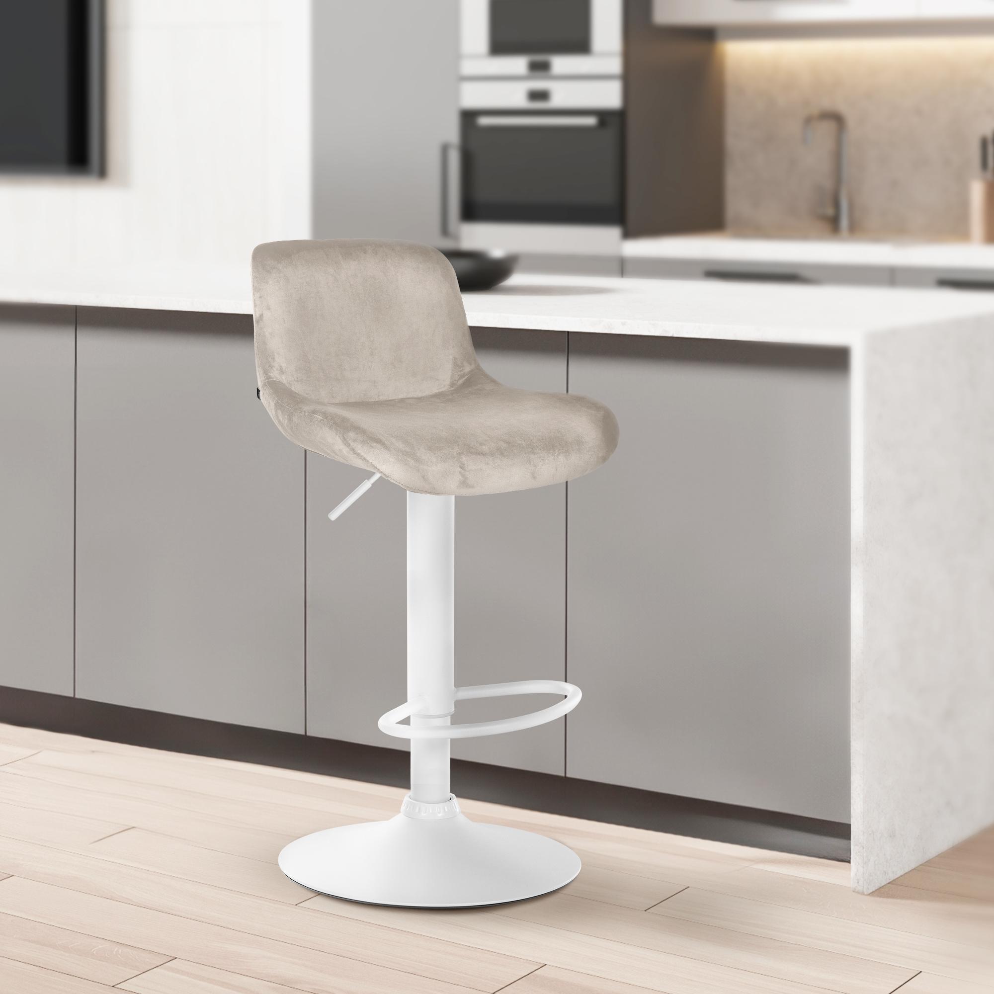 Taburete de bar Solon blanco