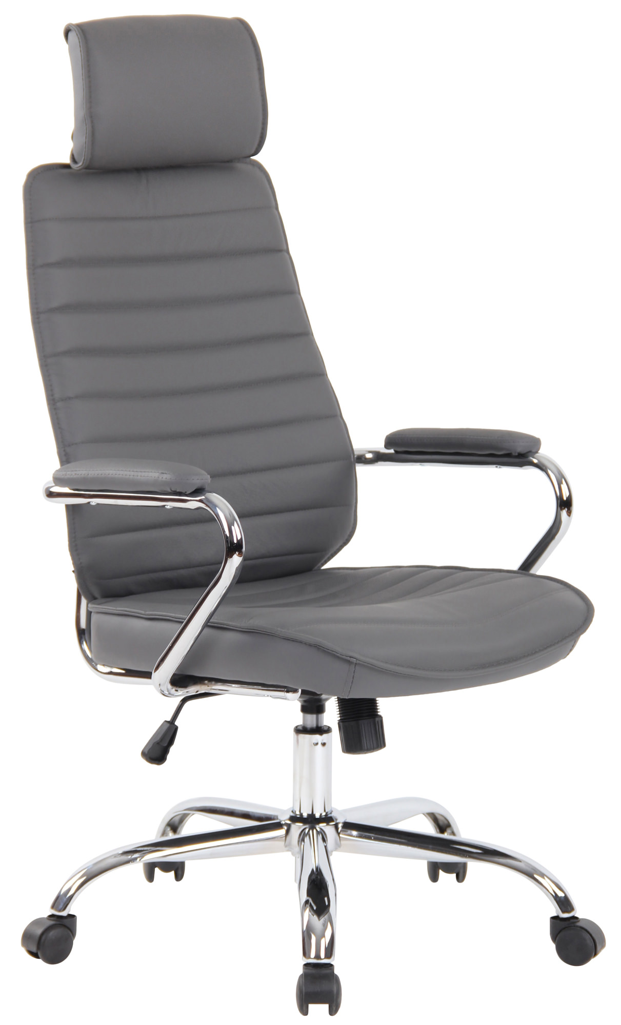 Silla de oficina Rako de cuero auténtico