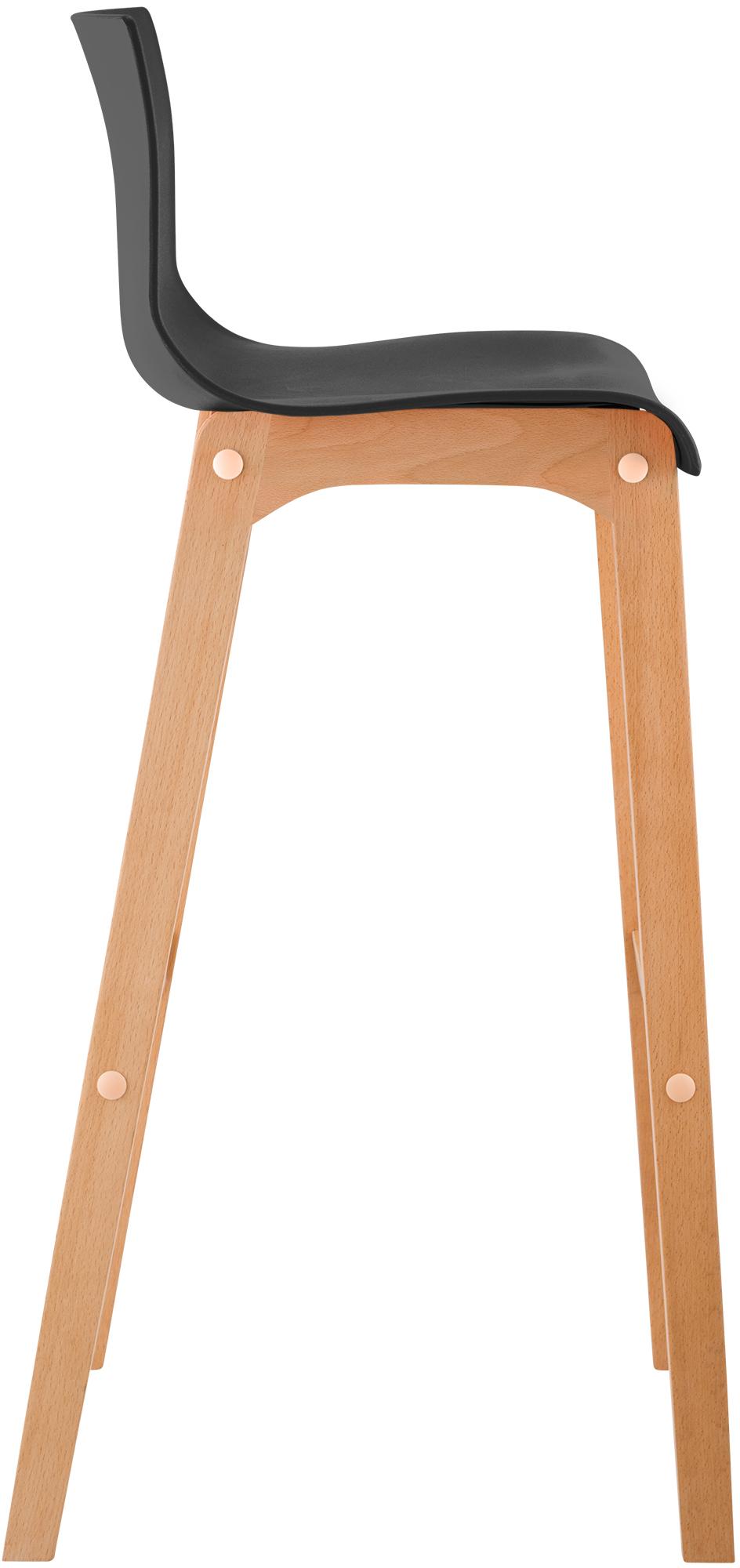 Taburete de bar Hover estructura de plástico base de cuatro patas Natura
