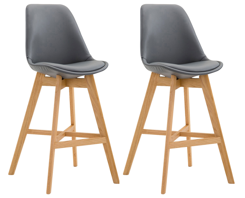 Set De 2 Taburetes Cannes En Simil Cuero