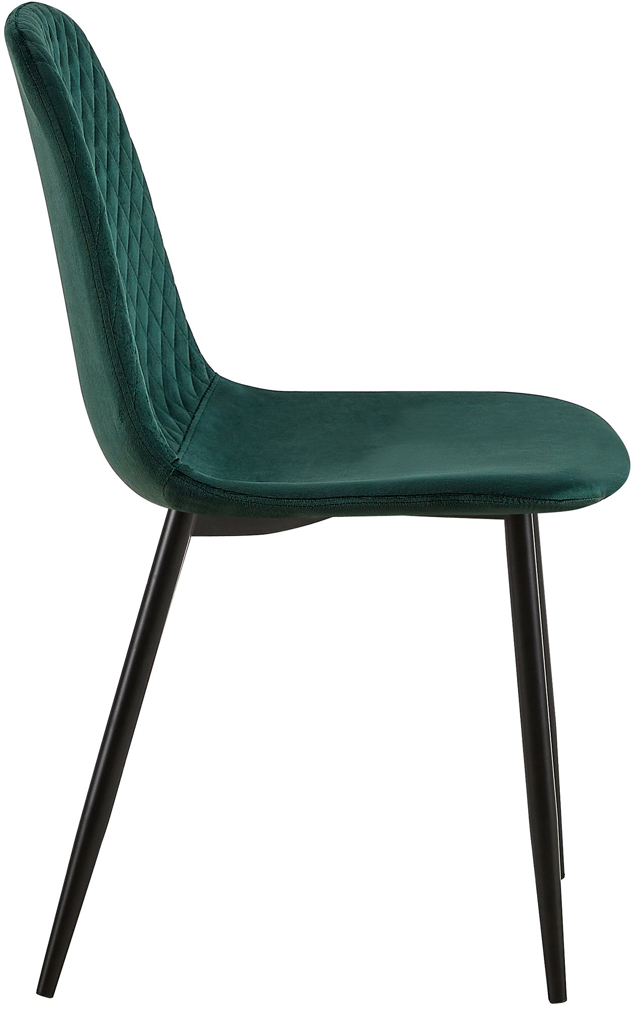 Set de 4 sillas de comedor Giverny en tela o terciopelo