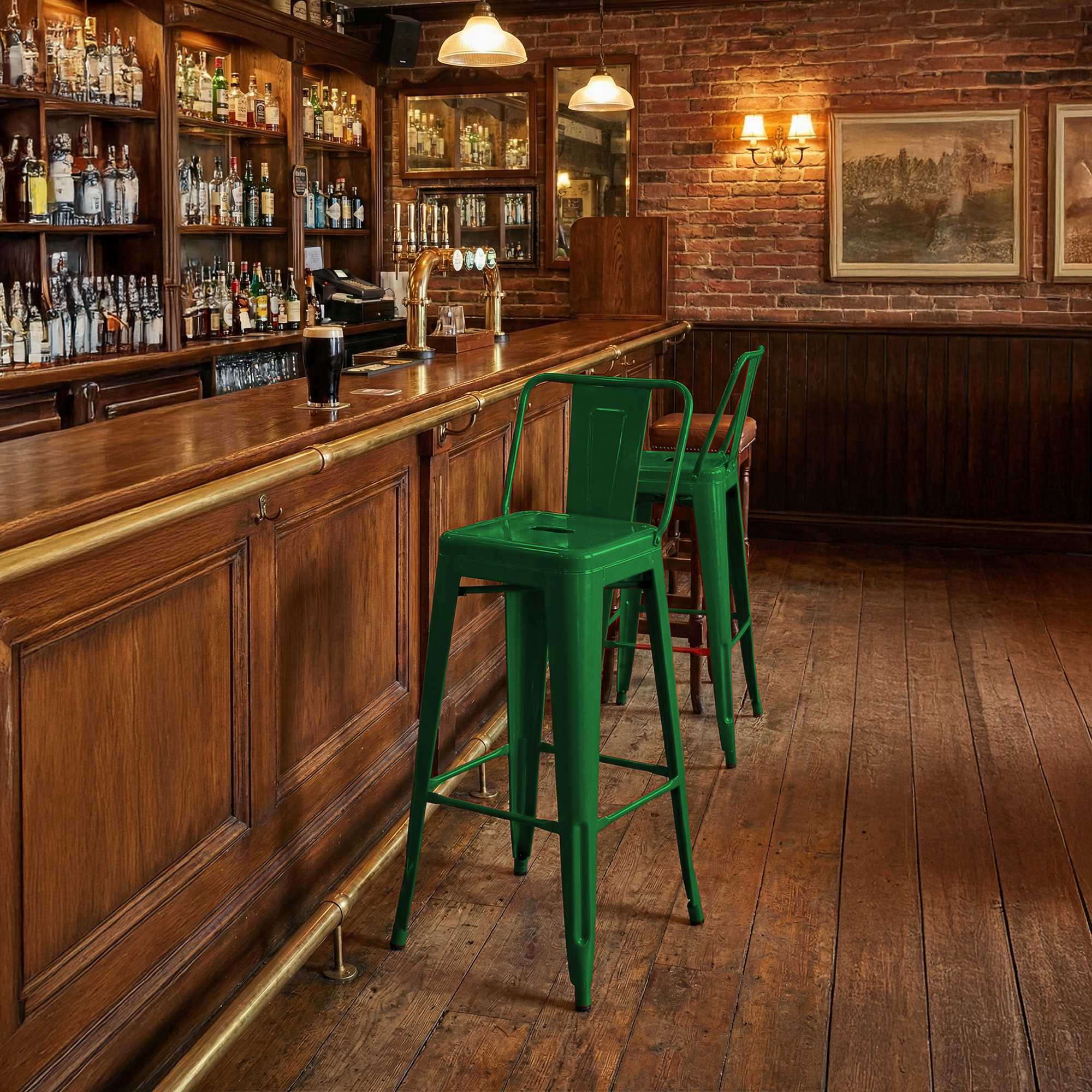 Juego de 4 taburetes de bar Mason