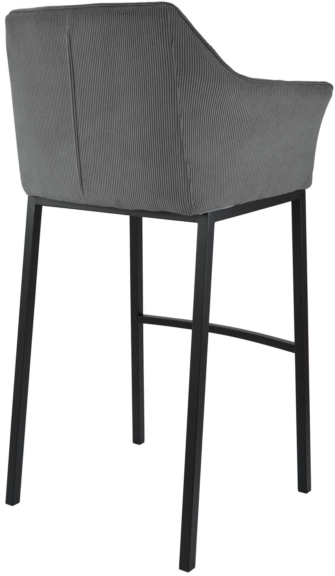 Taburete de bar Damaso Cord con base de cuatro patas