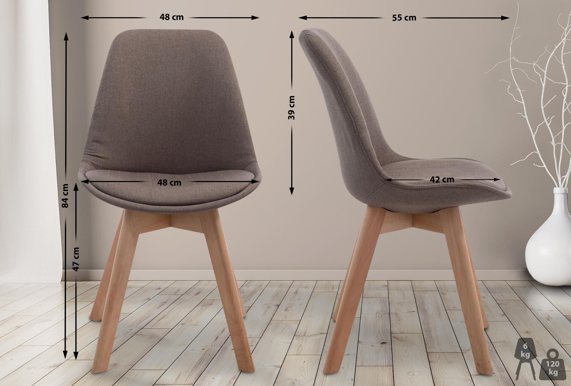 Silla De Comedor Borneo V2 En Tela