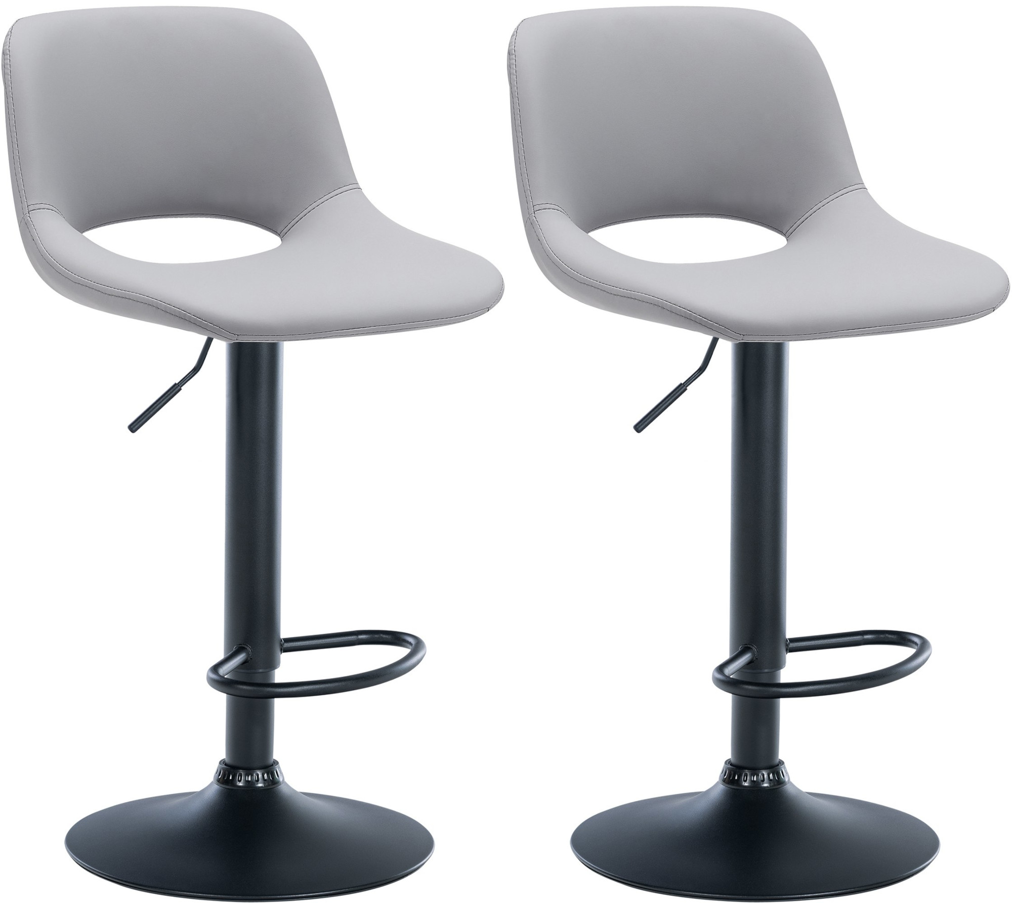 Set de 2 Taburetes de bar Camden En Polipiel