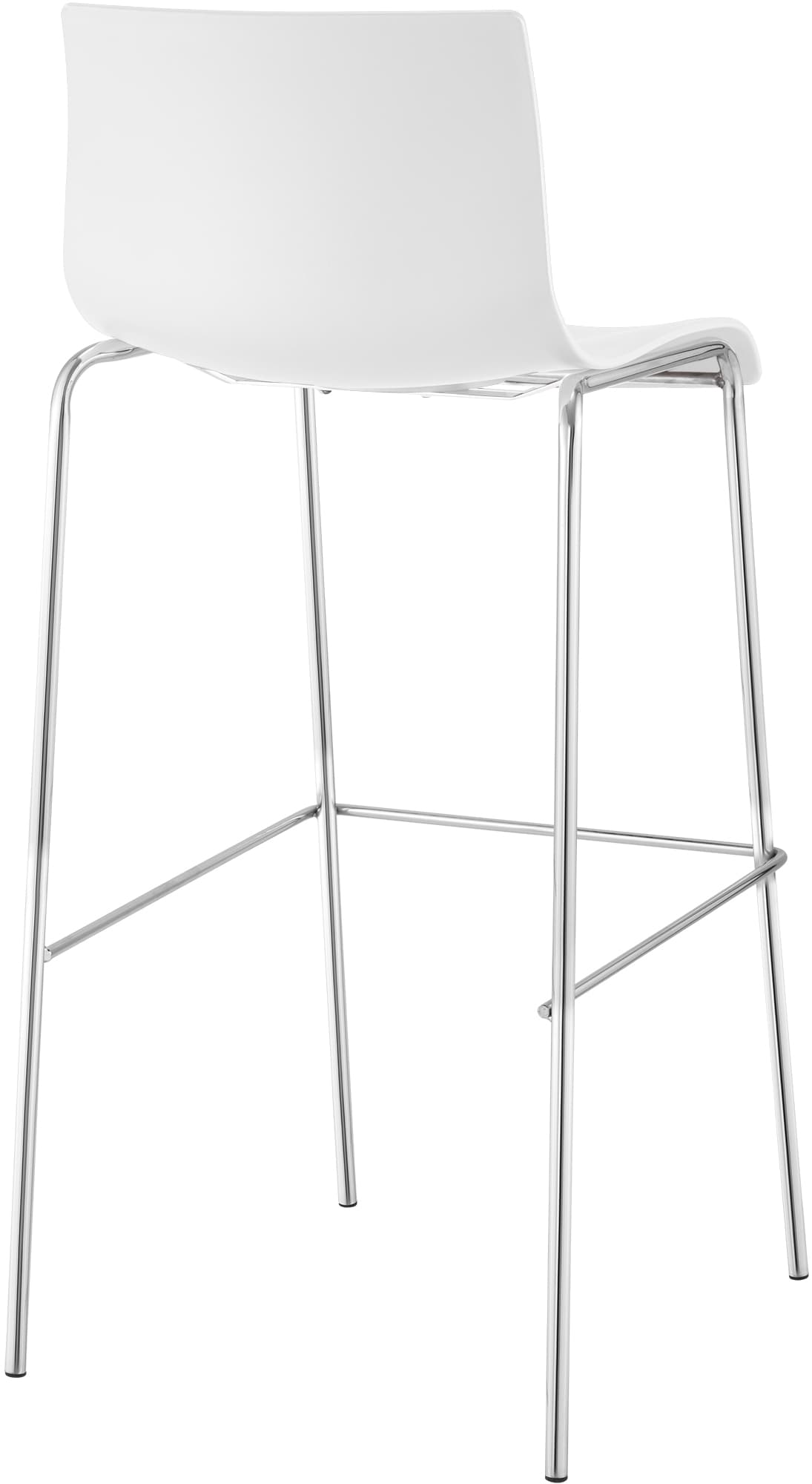 Taburete de Bar Hover de Plástico Base de 4 Patas