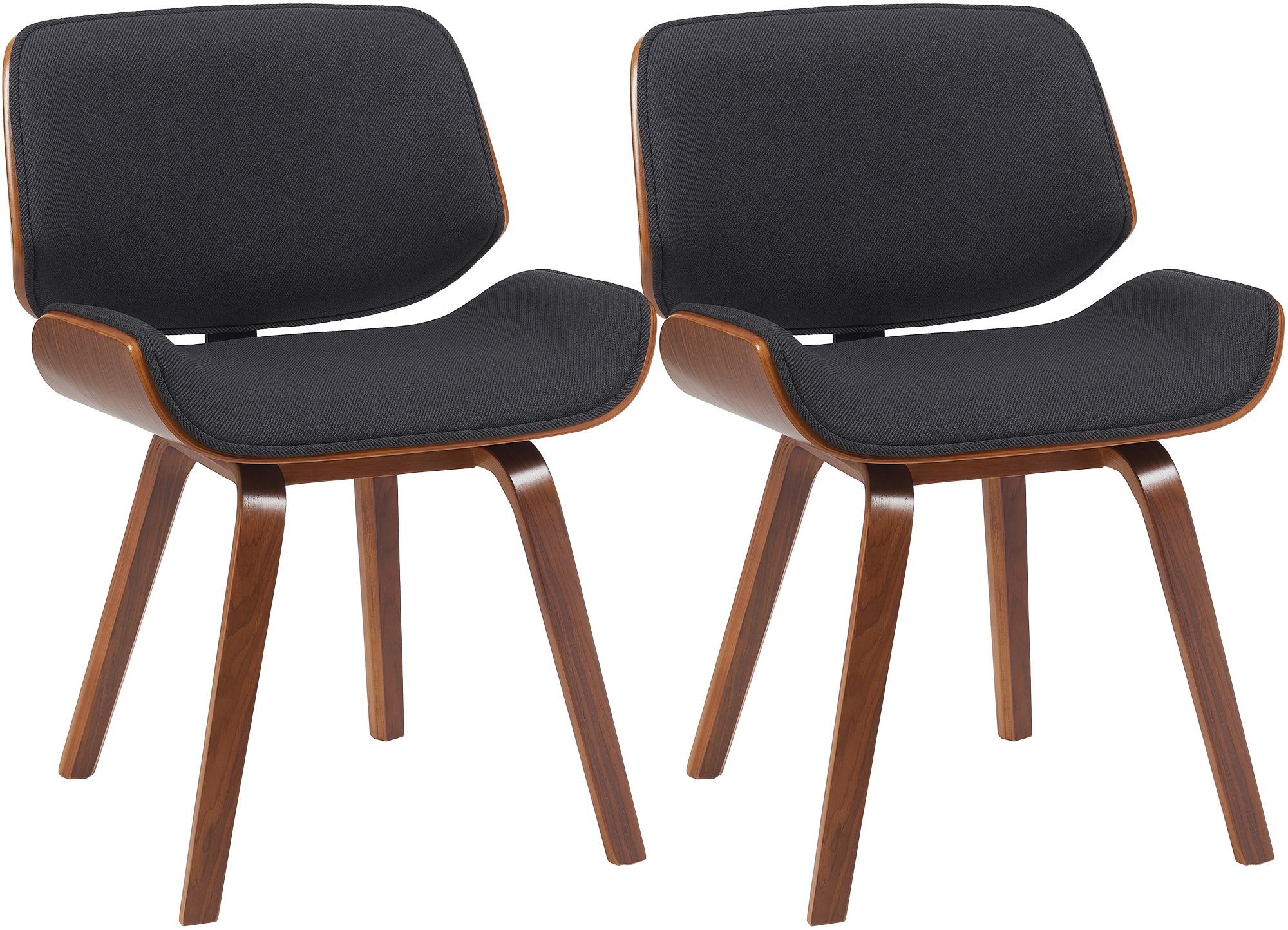 Sillas de comedor, set de 2, Beverley, tapizado de tela