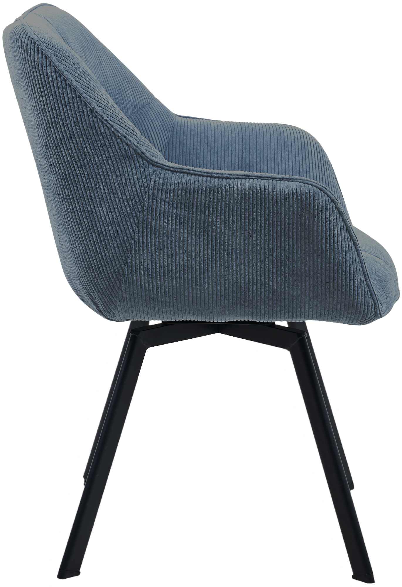 Silla de comedor Jordi con tapizado de pana