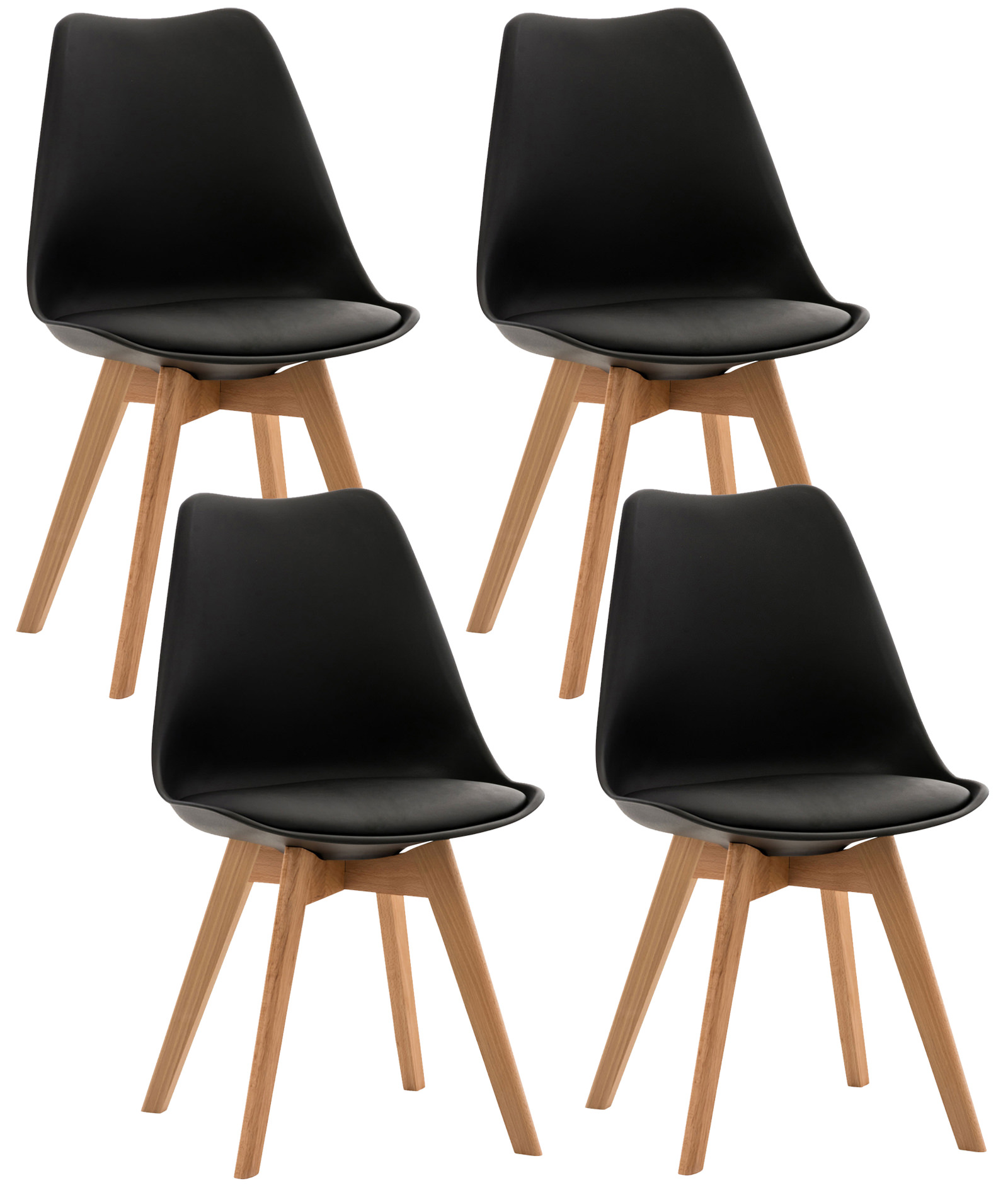 Set De 4 Sillas De Comedor Linares