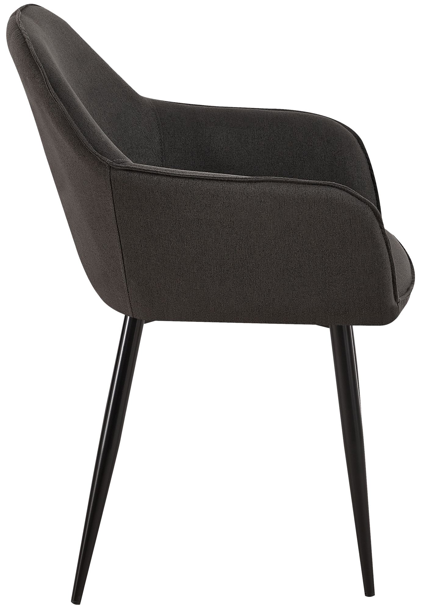 Set de 2 sillas de comedor Boise en tela