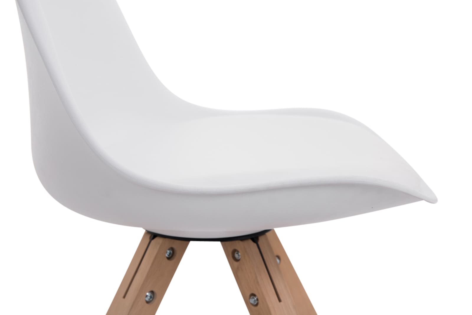 Set de 4 sillas para comedor Toulouse Square en polipiel