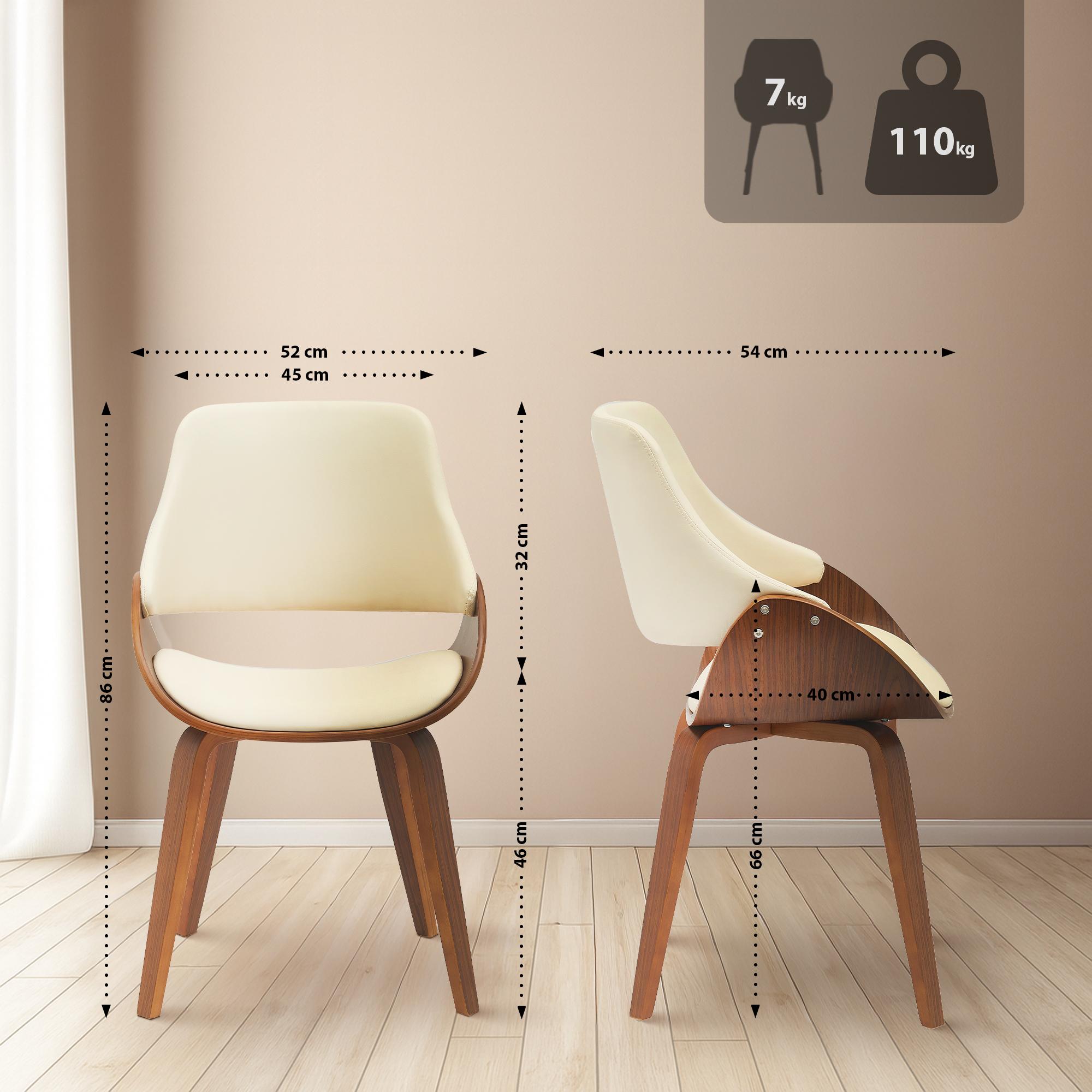 Conjunto de 2 Sillas de Comedor Vangale