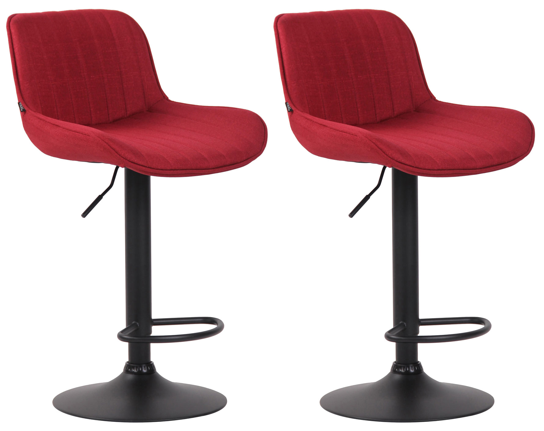 Set de 2 Taburetes de bar lentini en tela