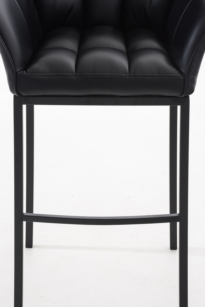 Taburete de bar Damaso cuero sintético con base de cuatro patas