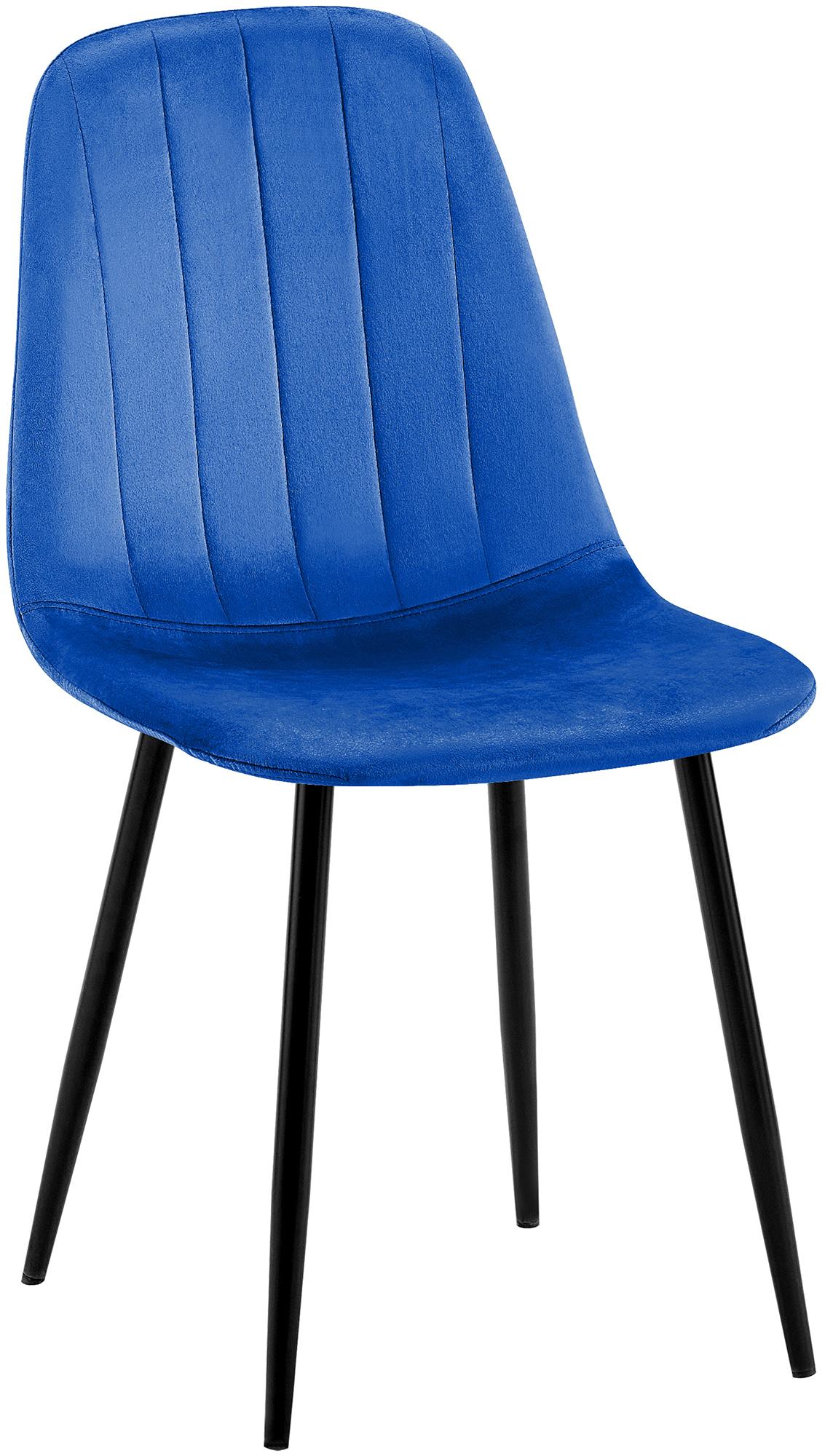 Silla de comedor Baxter en terciopelo