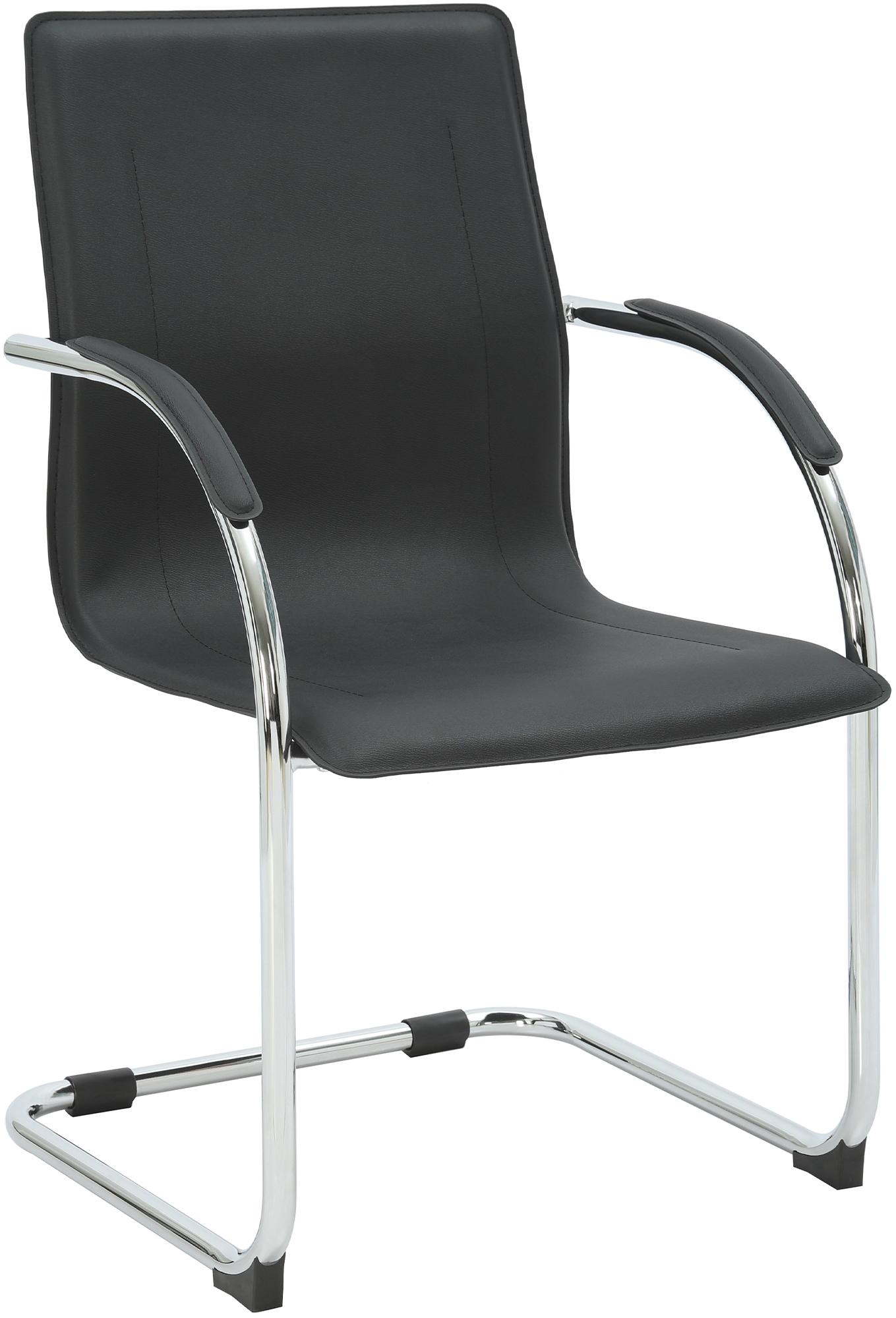 Silla cantilever Noeleen de piel sintetica