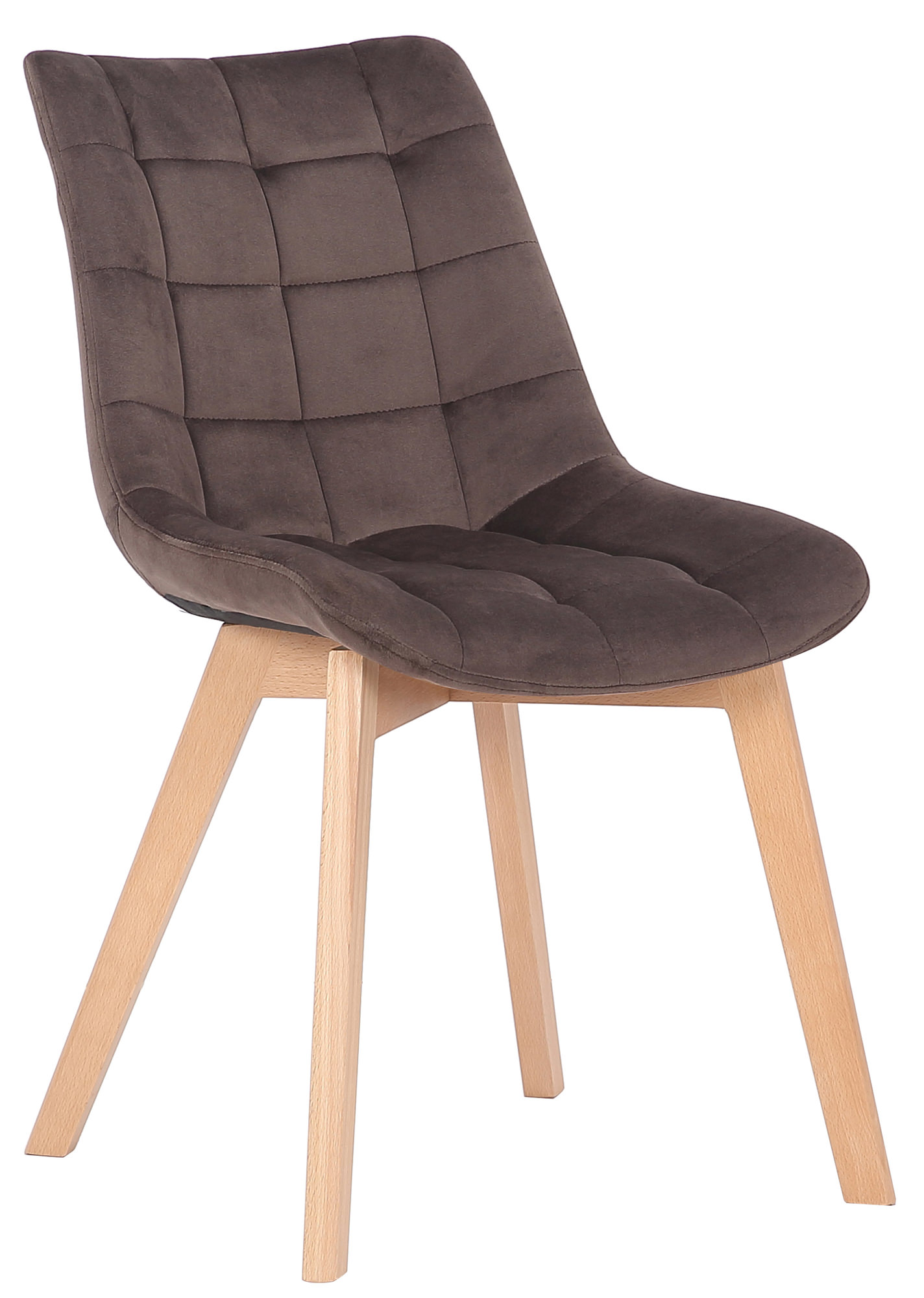 Silla de comedor Passaic en terciopelo