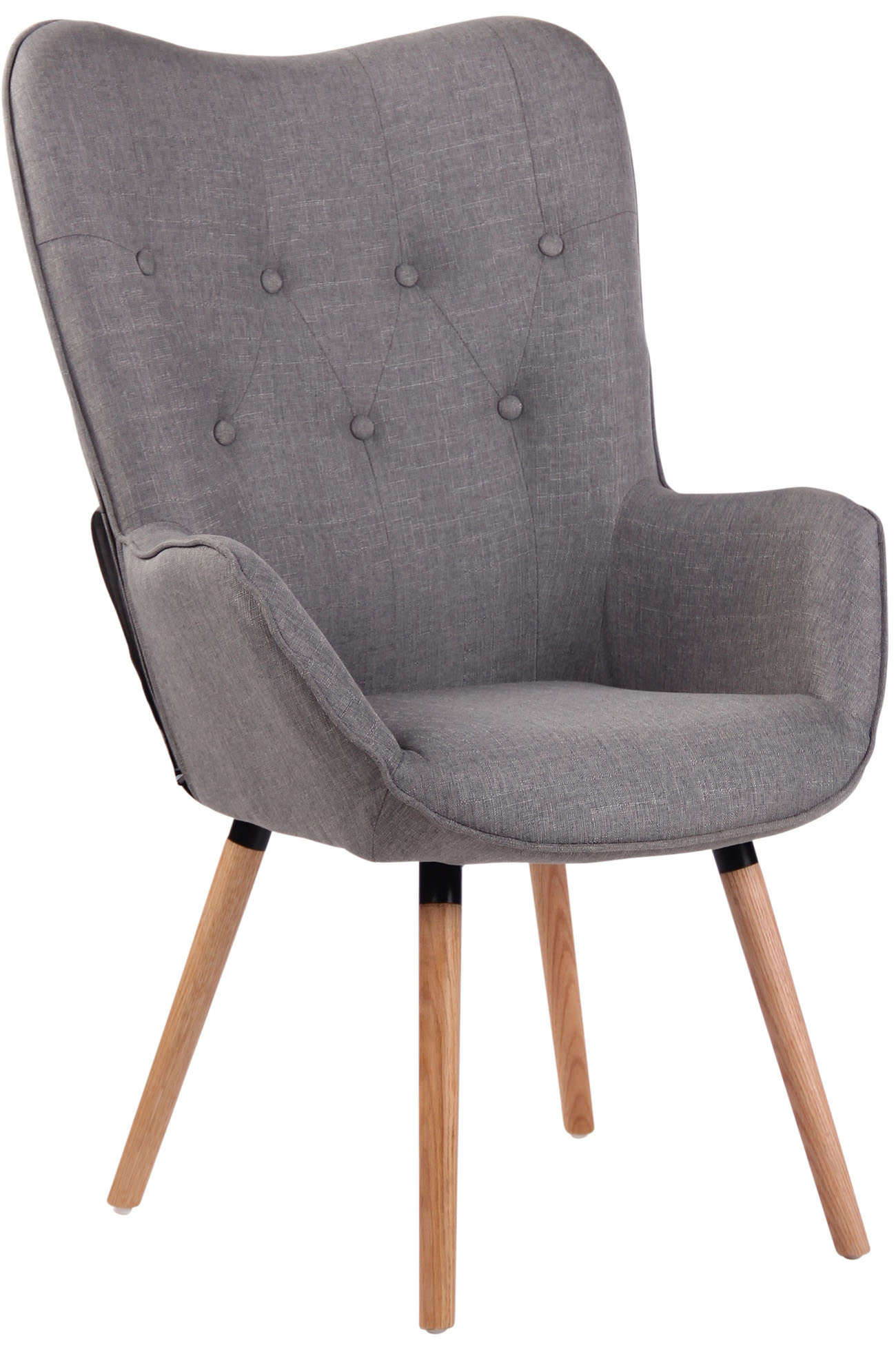 Sillón Nórdico Ashford Tapizado En Tela