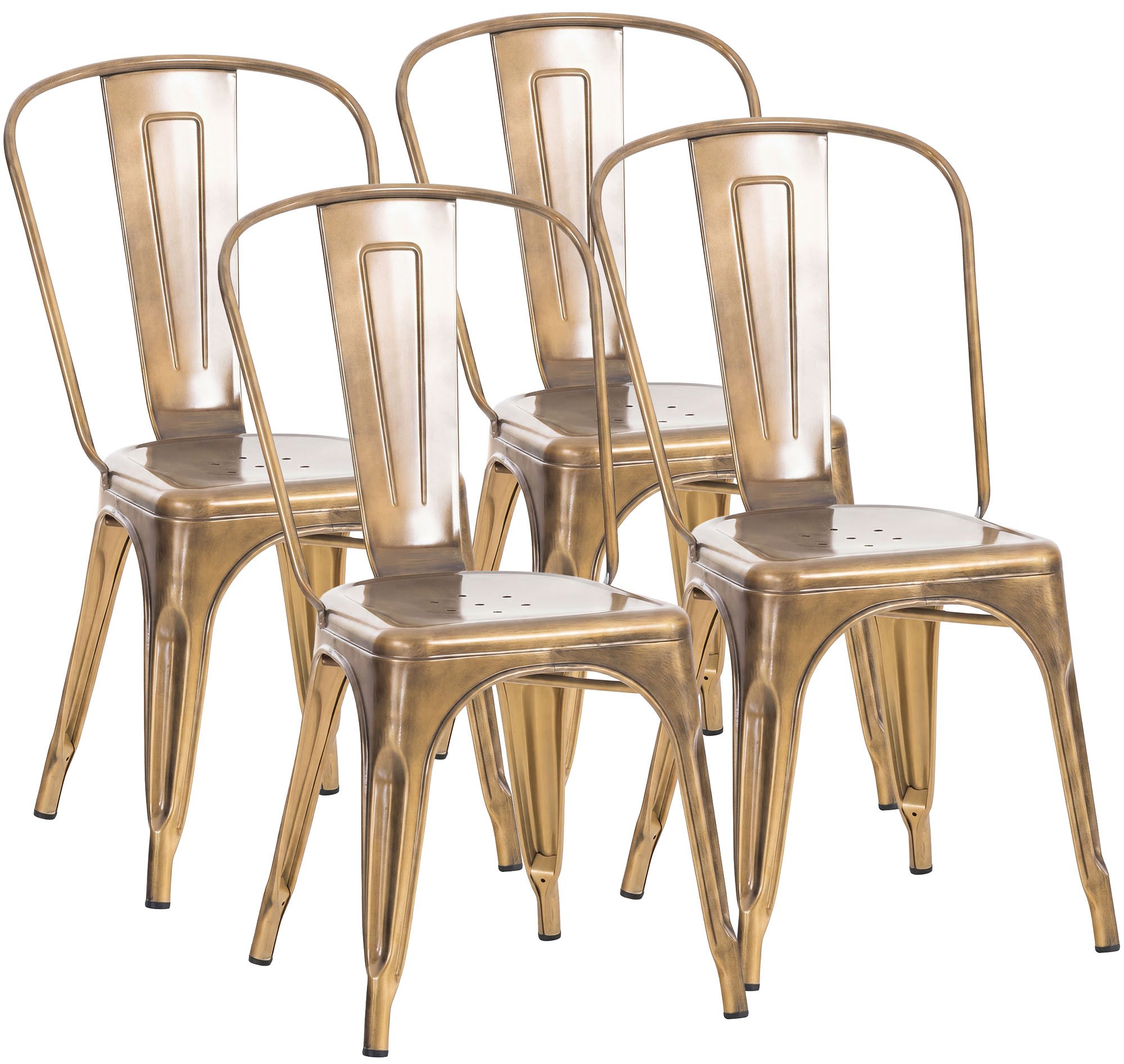 Set de 4 Sillas Apilables Benedikt
